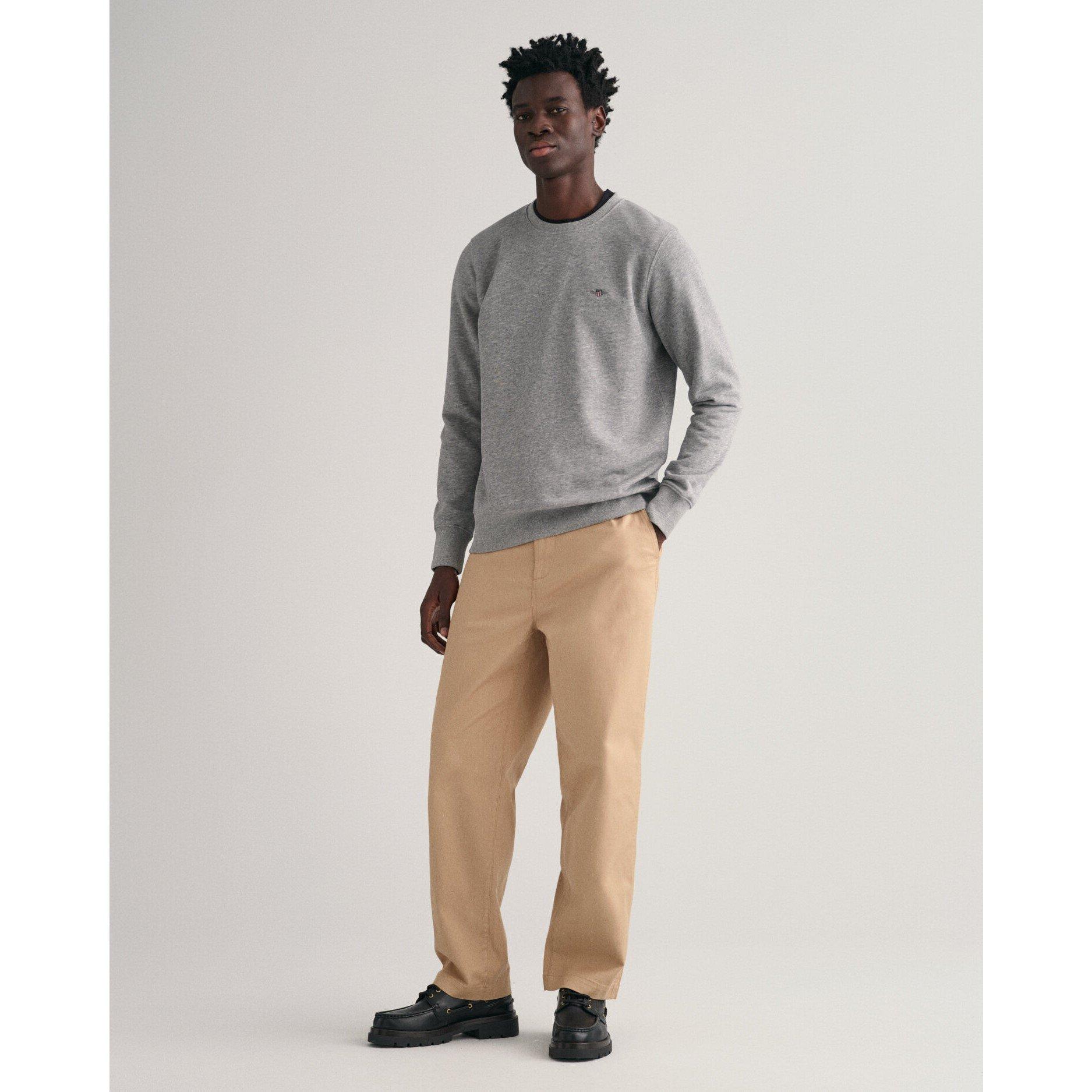 Grey 093 - Gant - Shield Crew Neck Sweatshirt - 5