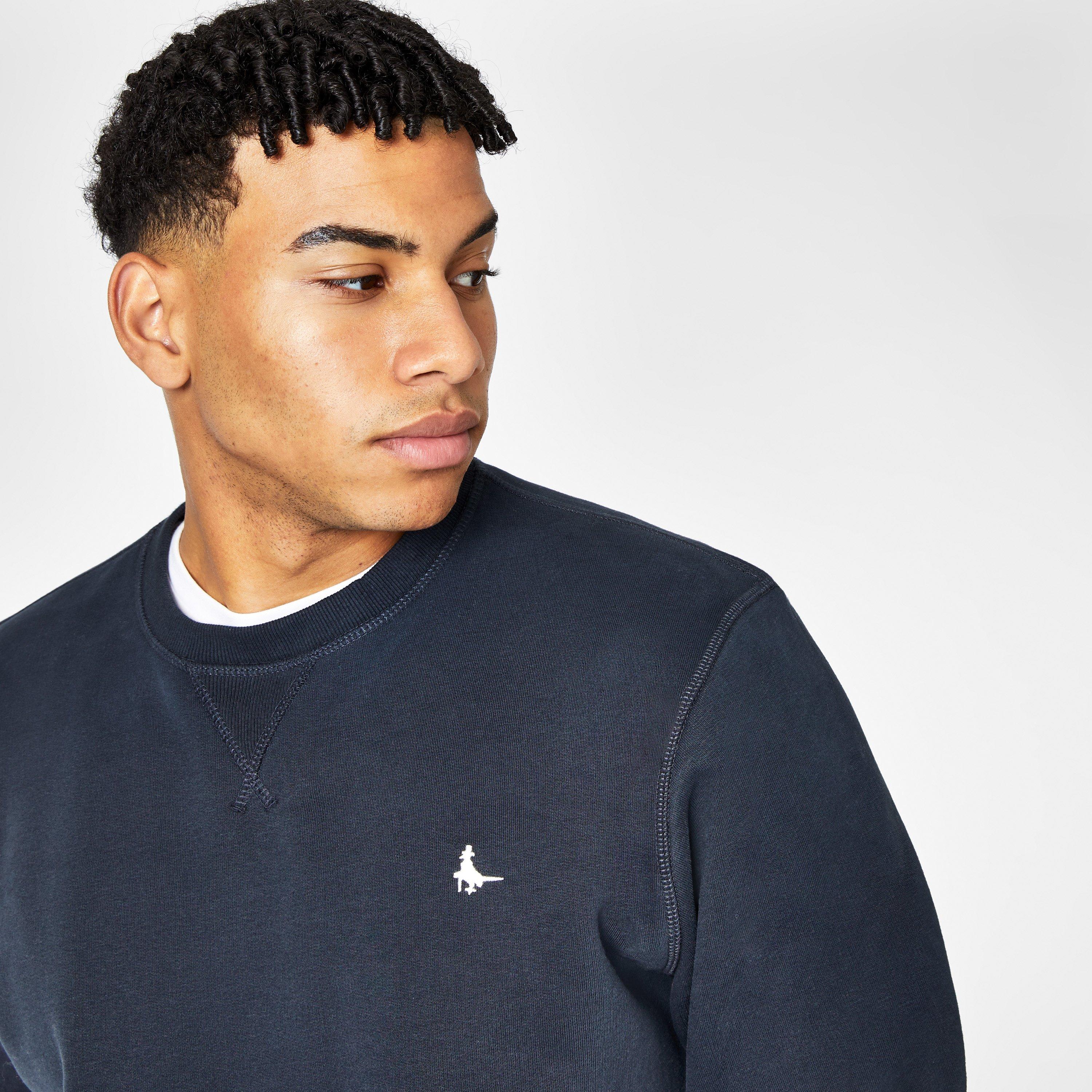 Navy - Jack Wills - Belvue Logo Sweatshirt - 3