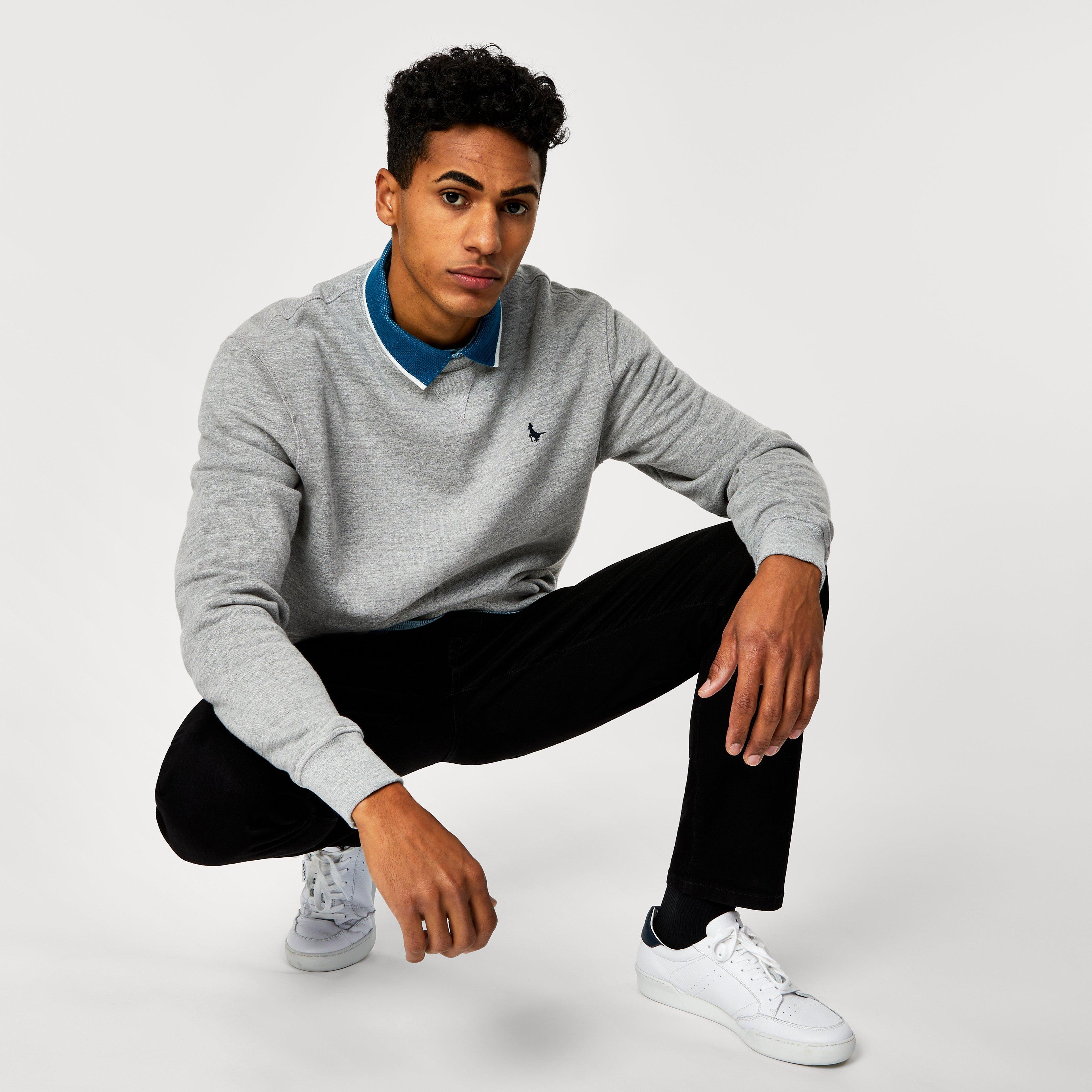 Grey Marl - Jack Wills - Belvue Logo Sweatshirt - 6