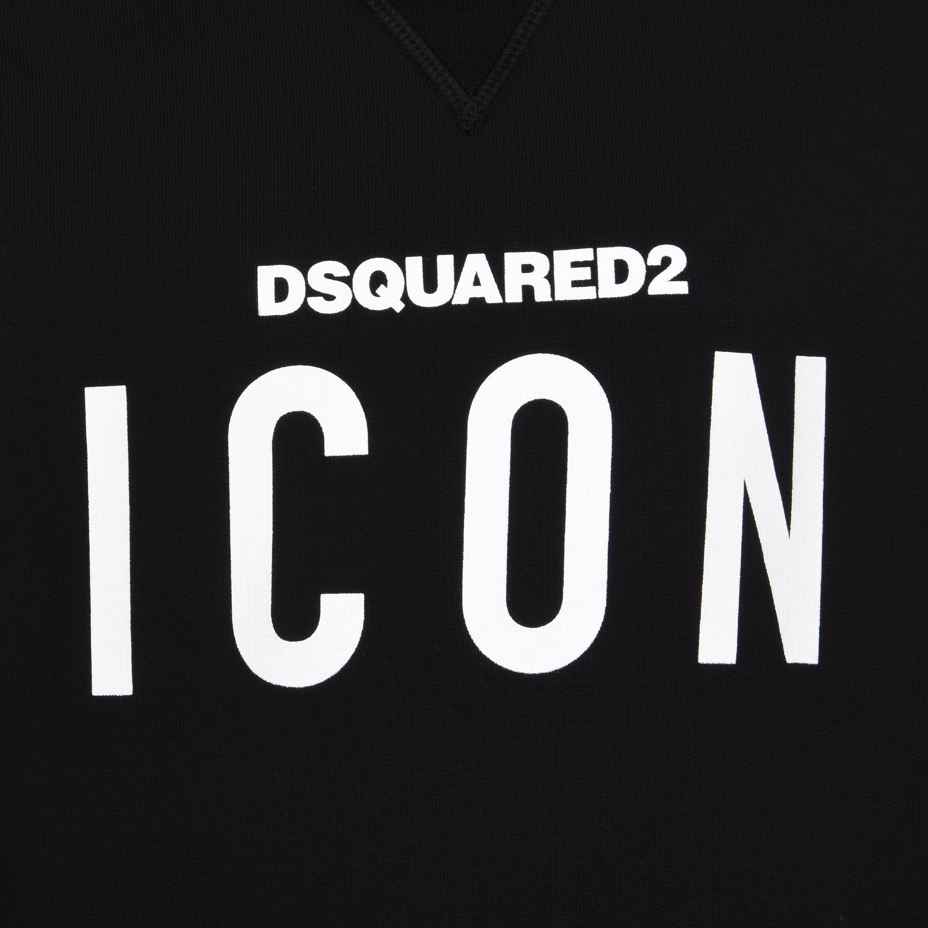Black DQ900 - DSquared2 - Boy's Icon Basic Logo Sweatshirt - 3