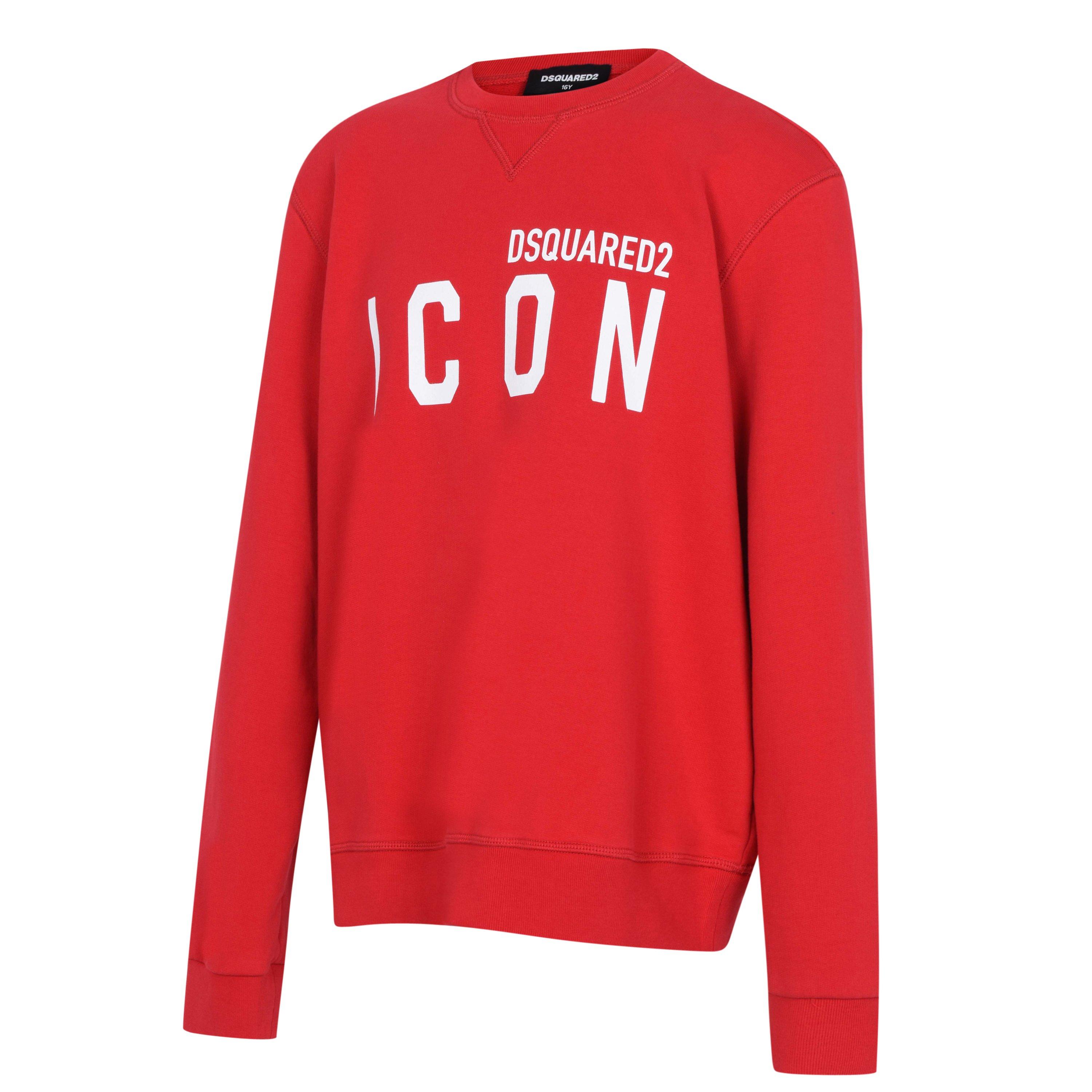 Tango Red DQ405 - DSquared2 - Boy's Icon Basic Logo Sweatshirt - 3