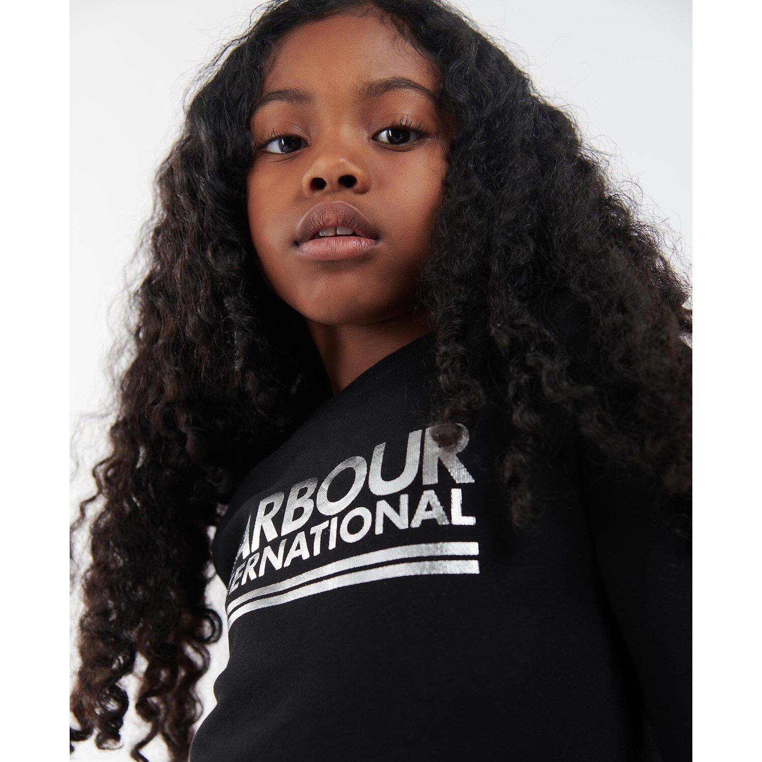 Black BK11 - Barbour International - Girls Kiara Sweatshirt - 5