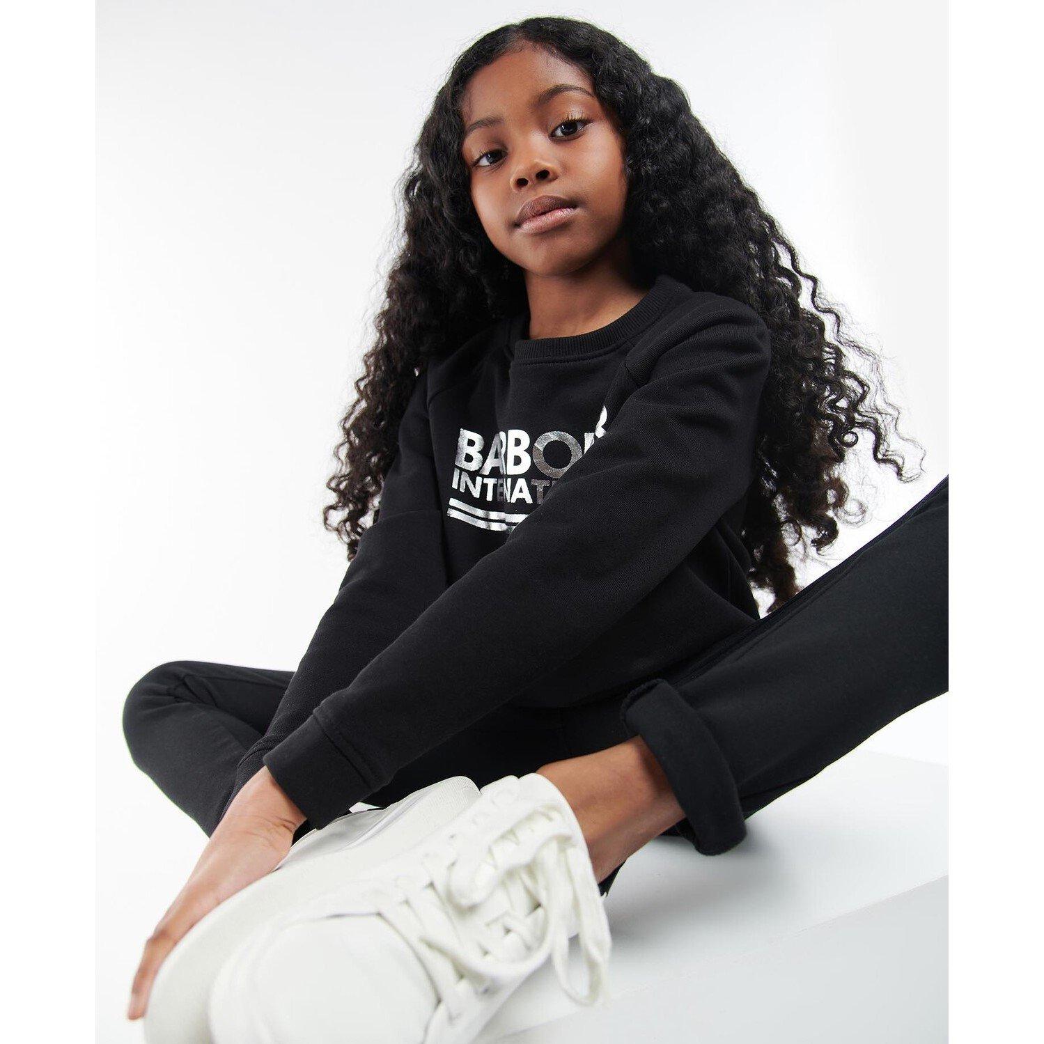 Black BK11 - Barbour International - Girls Kiara Sweatshirt - 6