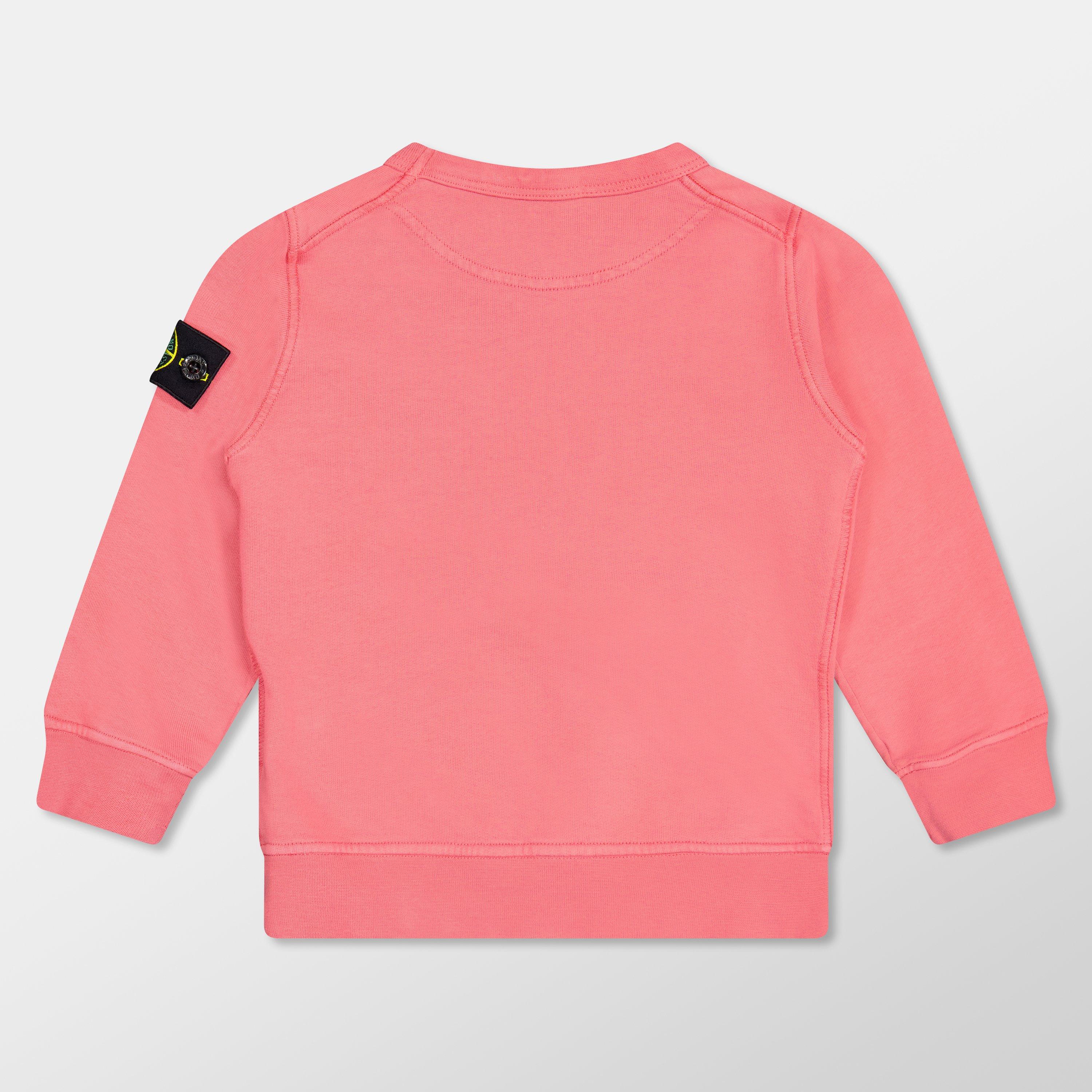 Geranio V0089 - Stone Island - Boys' Plain Cotton Badge Crew Lightweight Jumper - 2