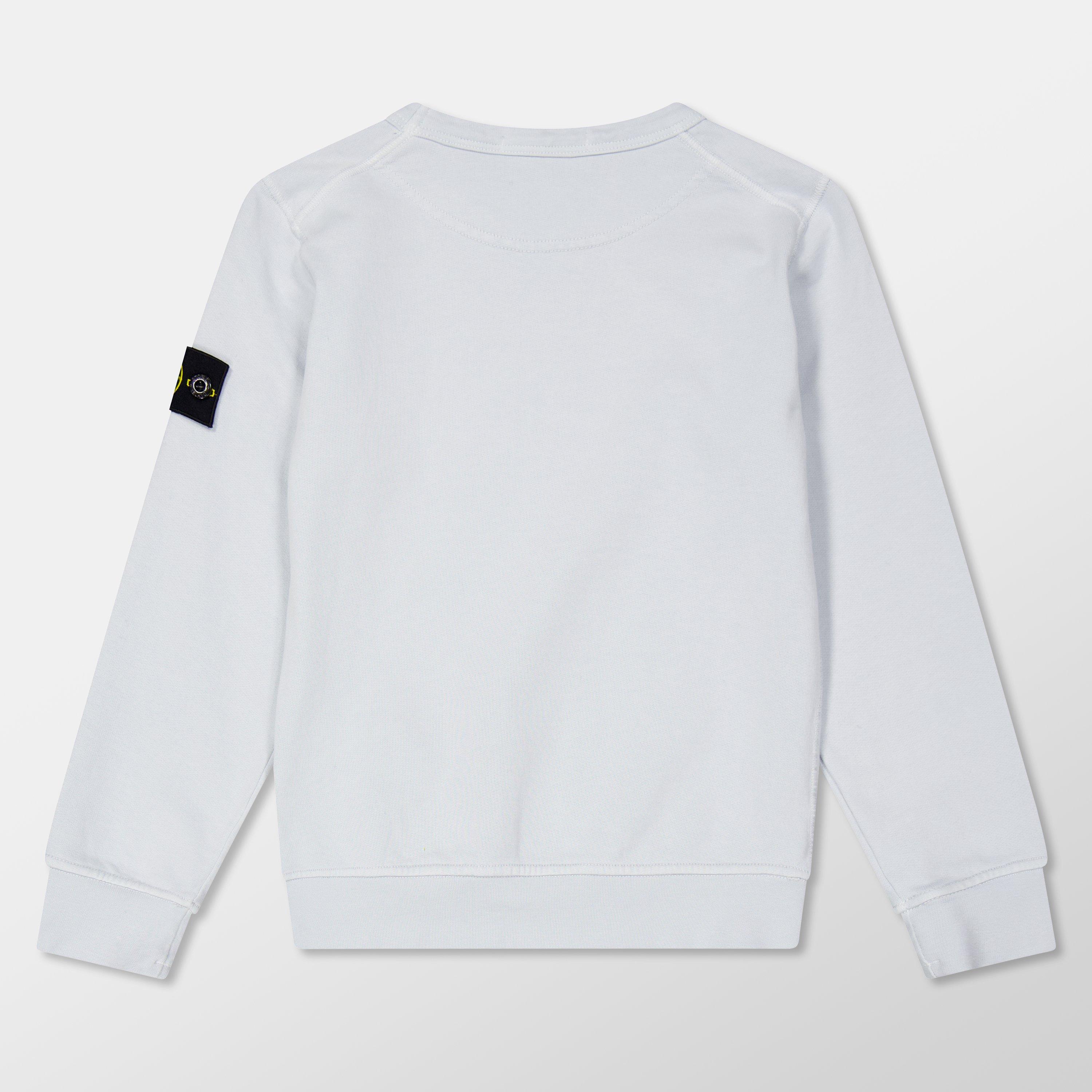 Cielo V0041 - Stone Island - Boys' Plain Cotton Badge Crew Lightweight Jumper - 2