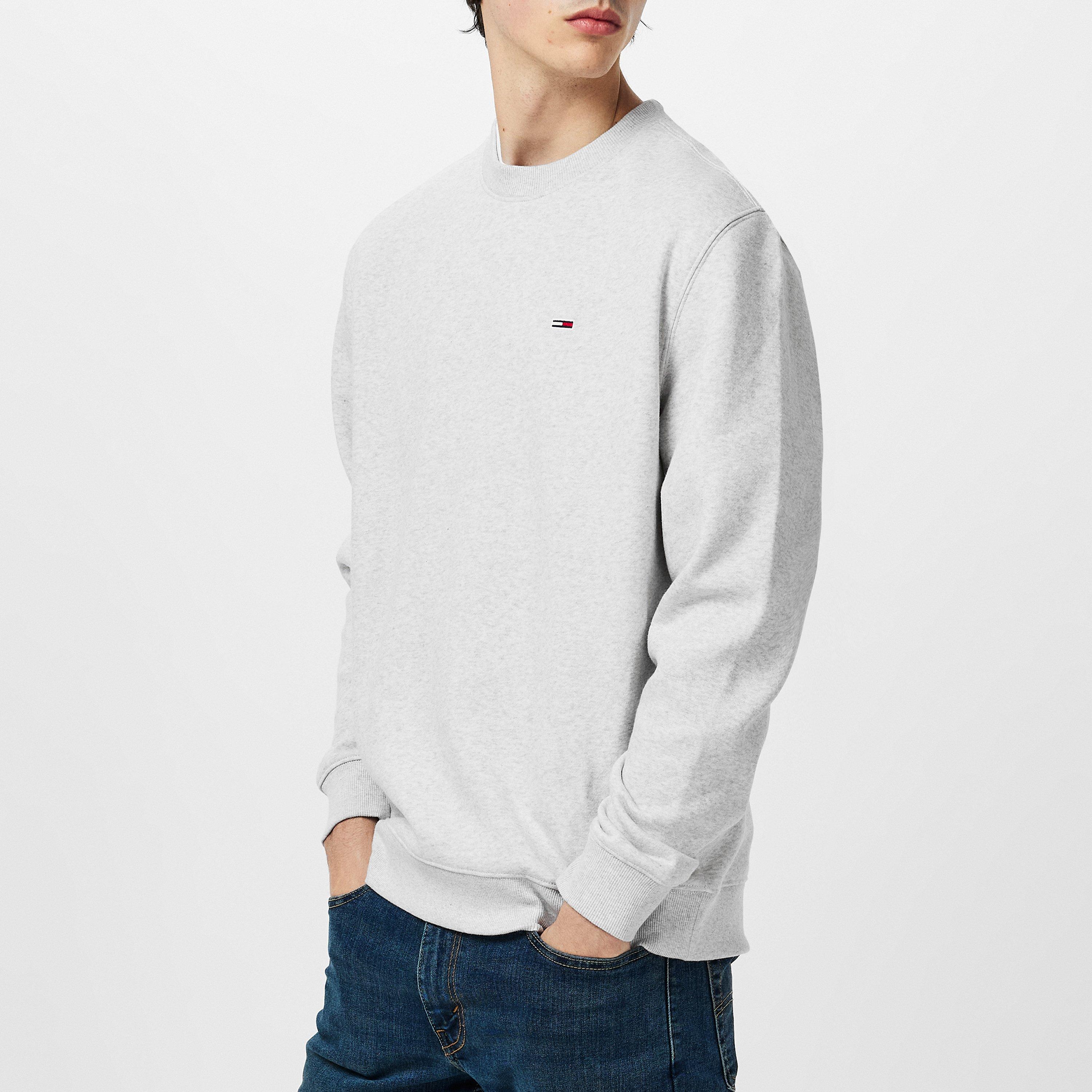 Grey Heather - Tommy Jeans - Neck Sweatshirt - 6