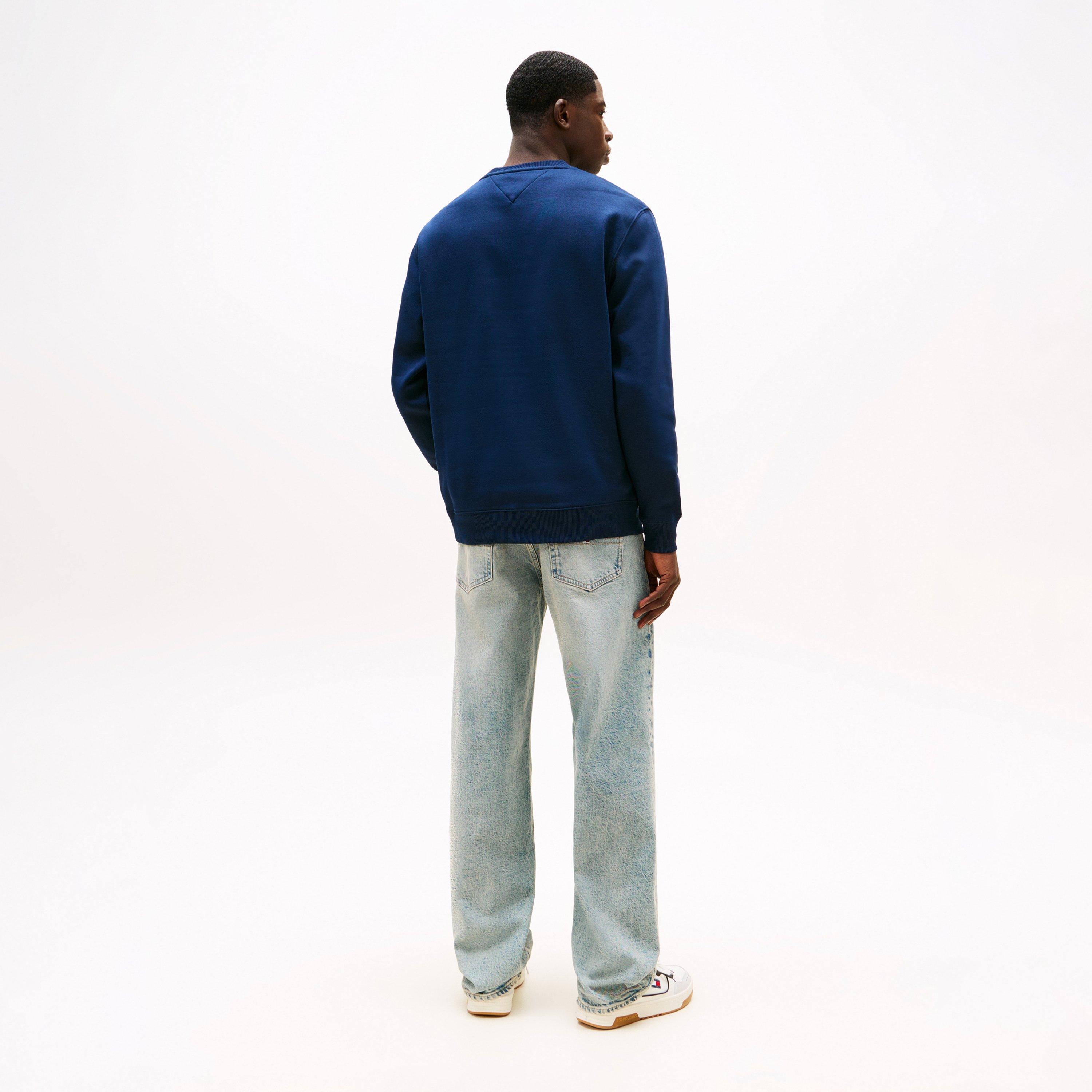 Navy - Tommy Jeans - Crew Neck Sweatshirt - 3