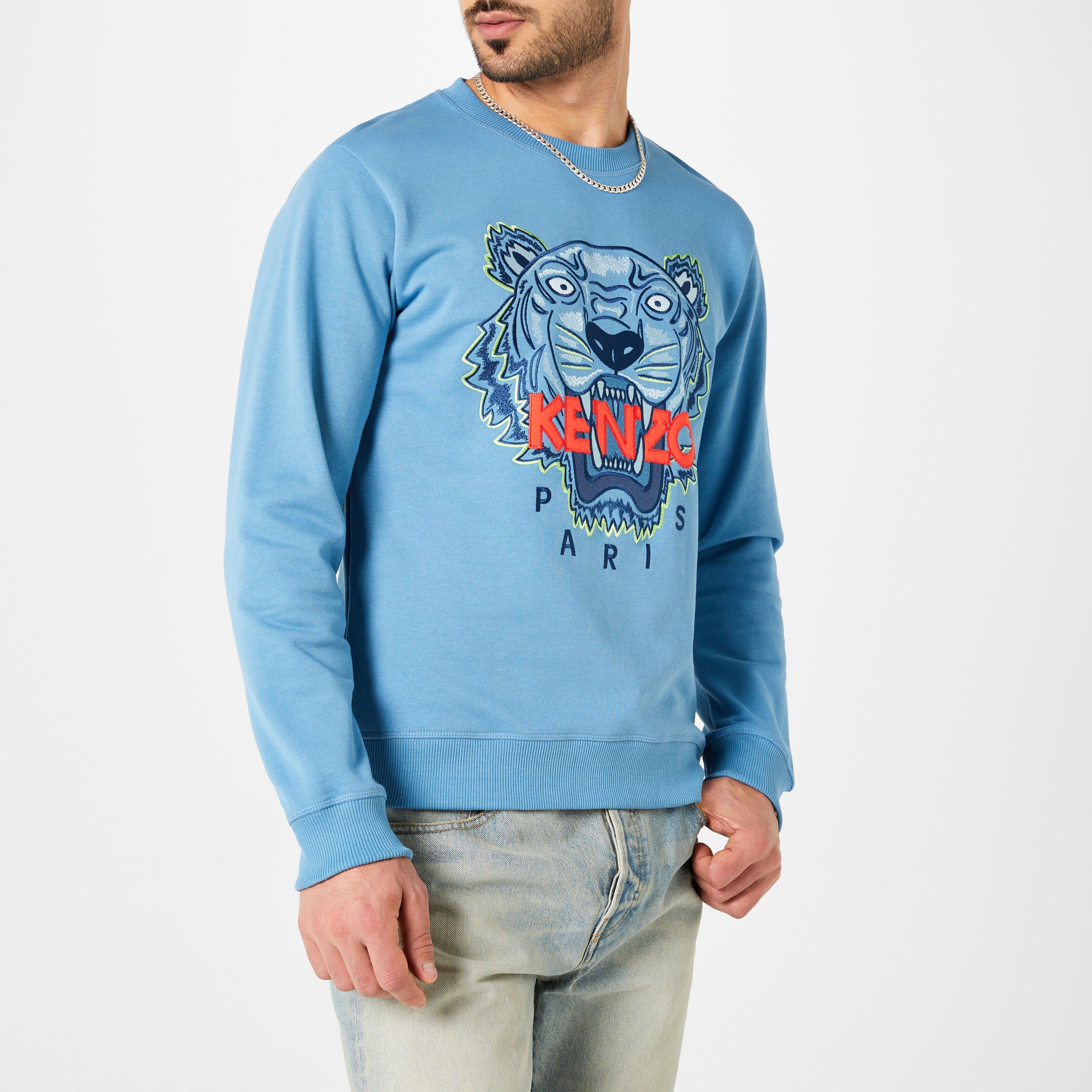 Mens white kenzo jumper best sale