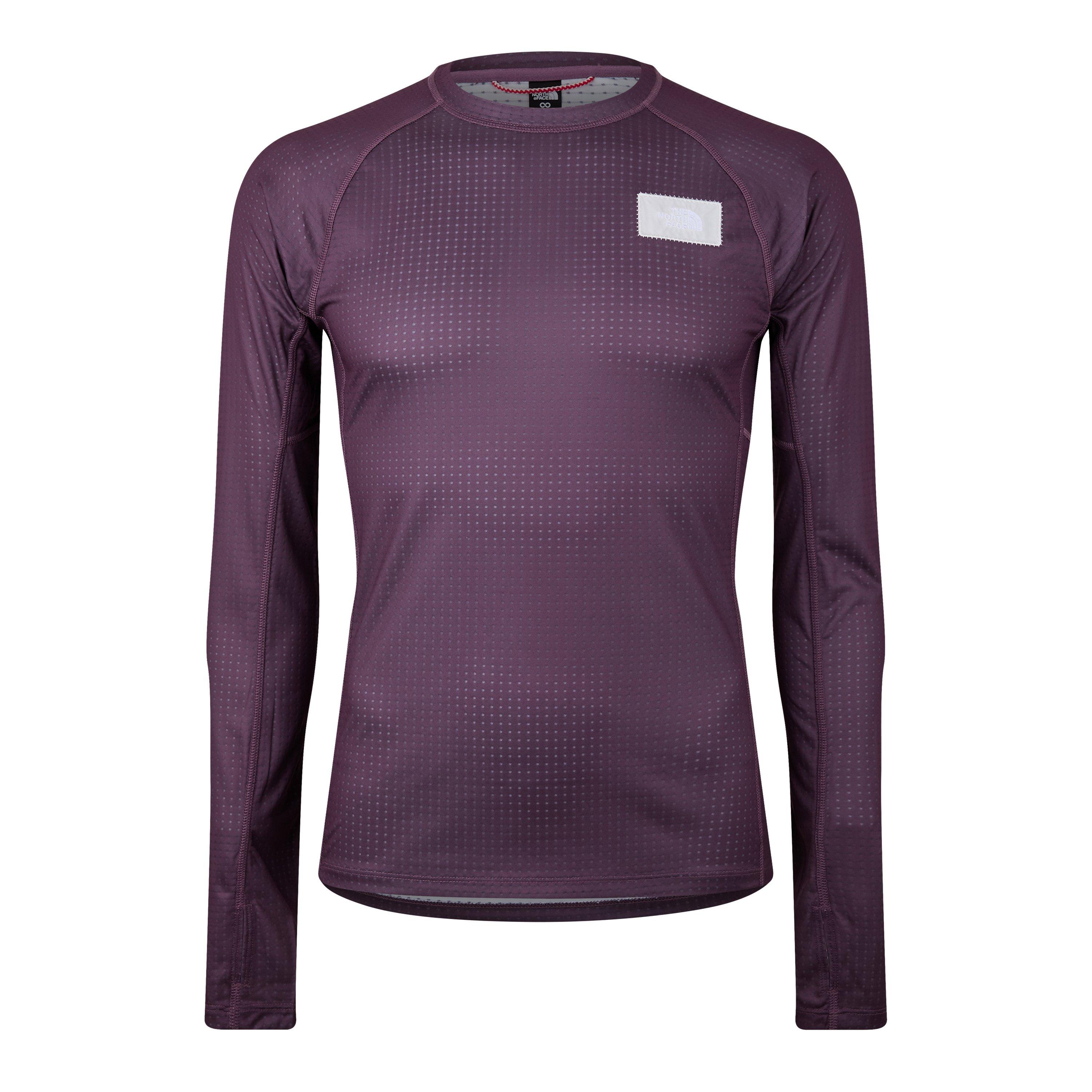 Midnight Mauve - The North Face - A68A Circular Dot Knit Crew Top - 1
