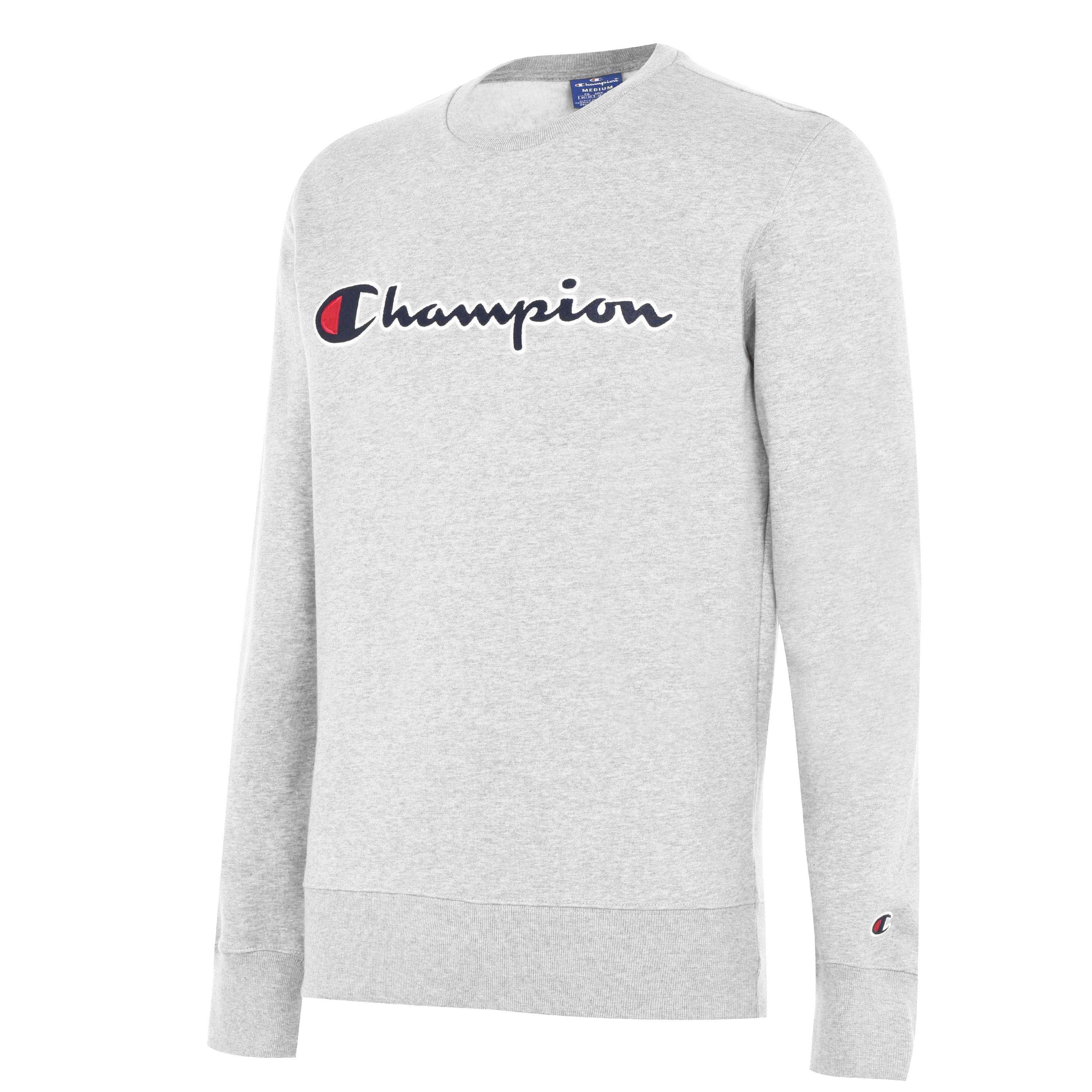 Champion white crew neck sweatshirt hotsell