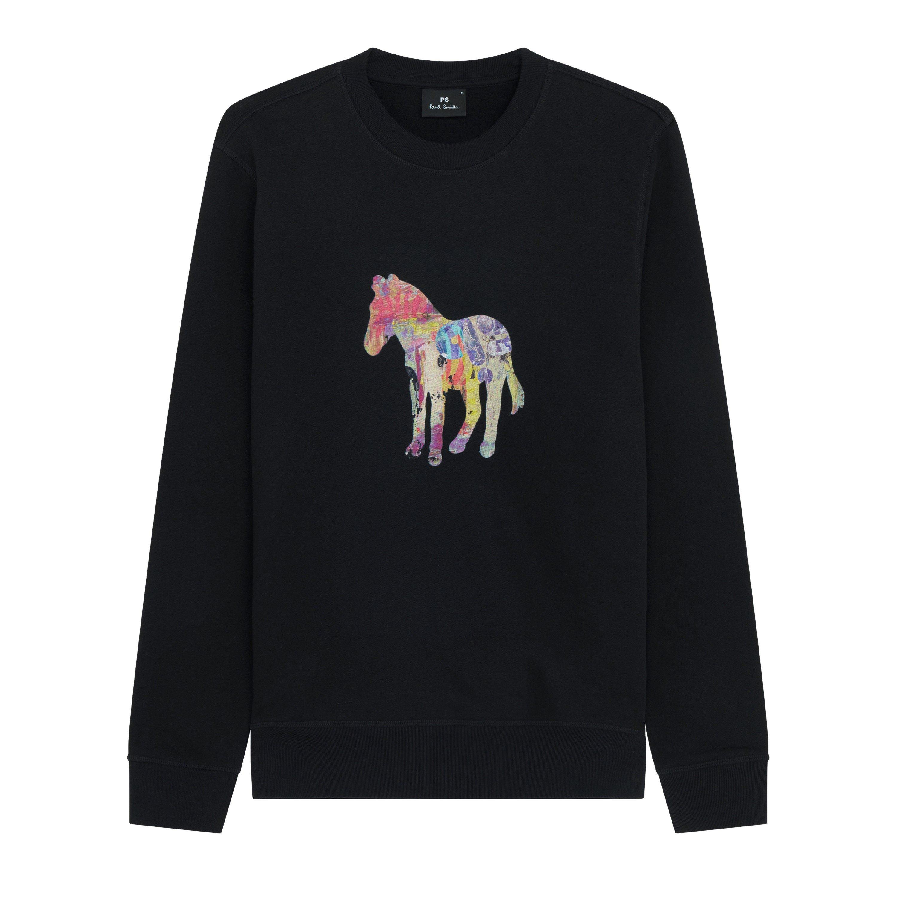 PS Paul Smith Men's MultiZebra Crew Sweatshirt