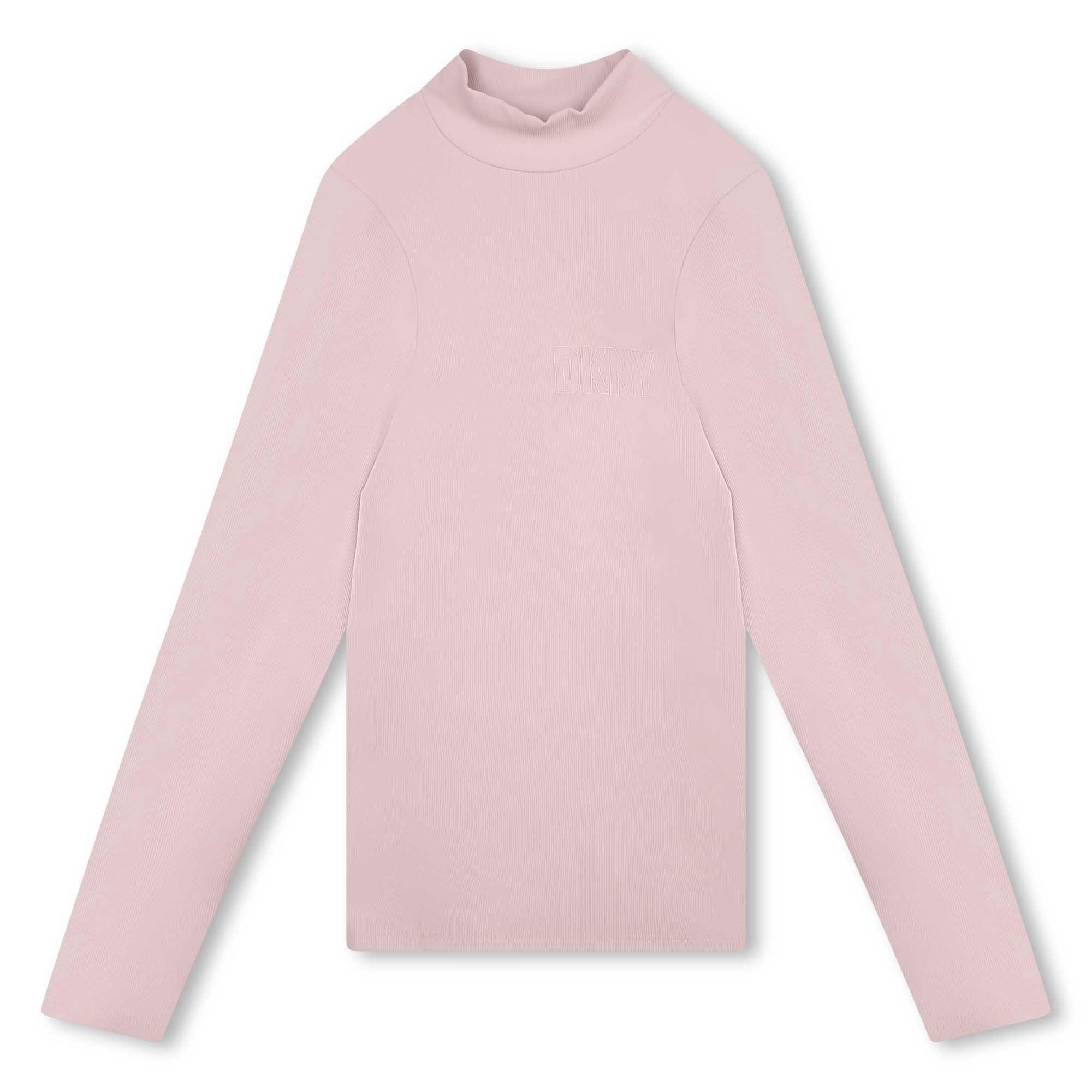 Purple 902 - DKNY - Kids' Logo Roll Neck Sweatshirt - 1
