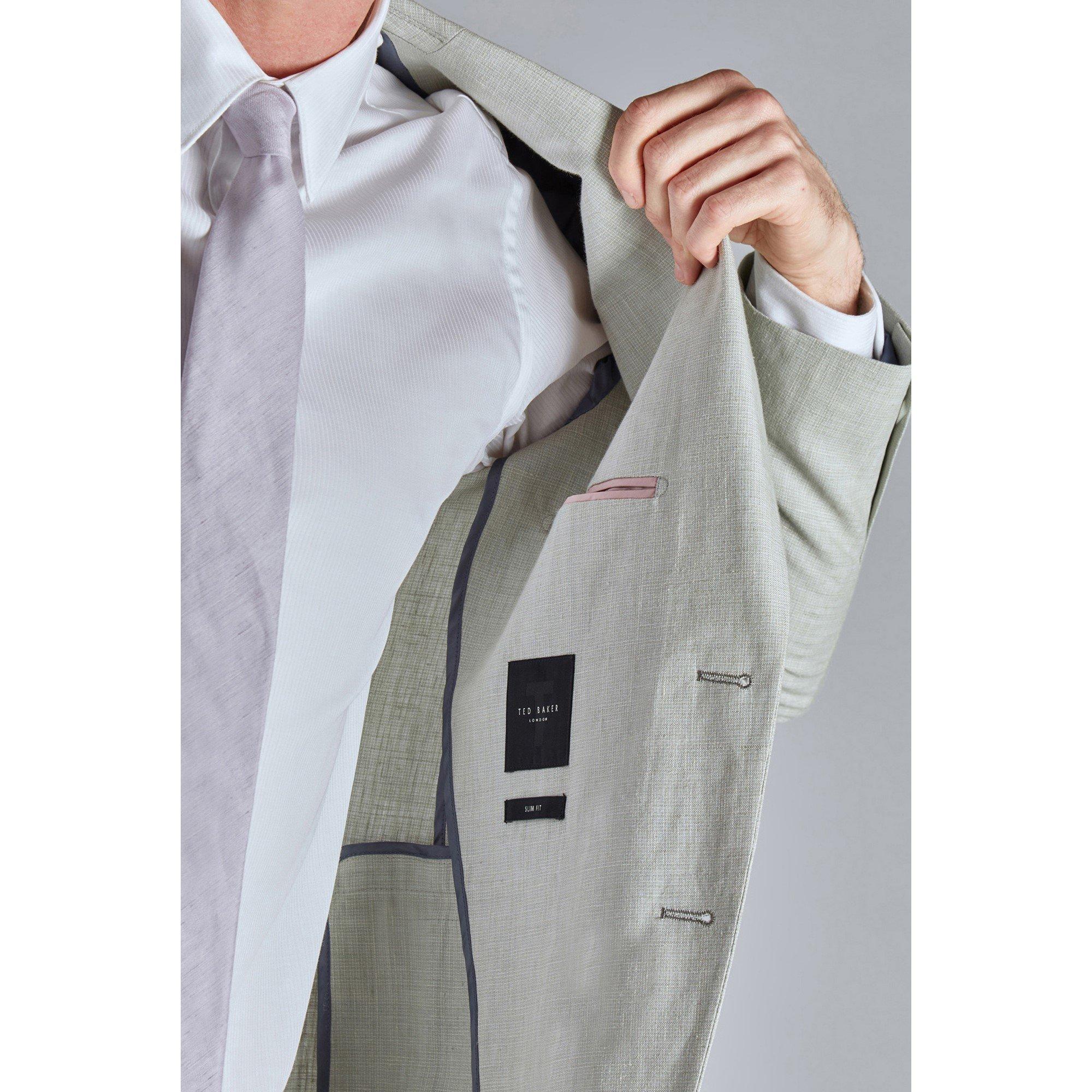 Pistache - Ted Baker - Men's Leo Slim Fit Suit Jacket - 5