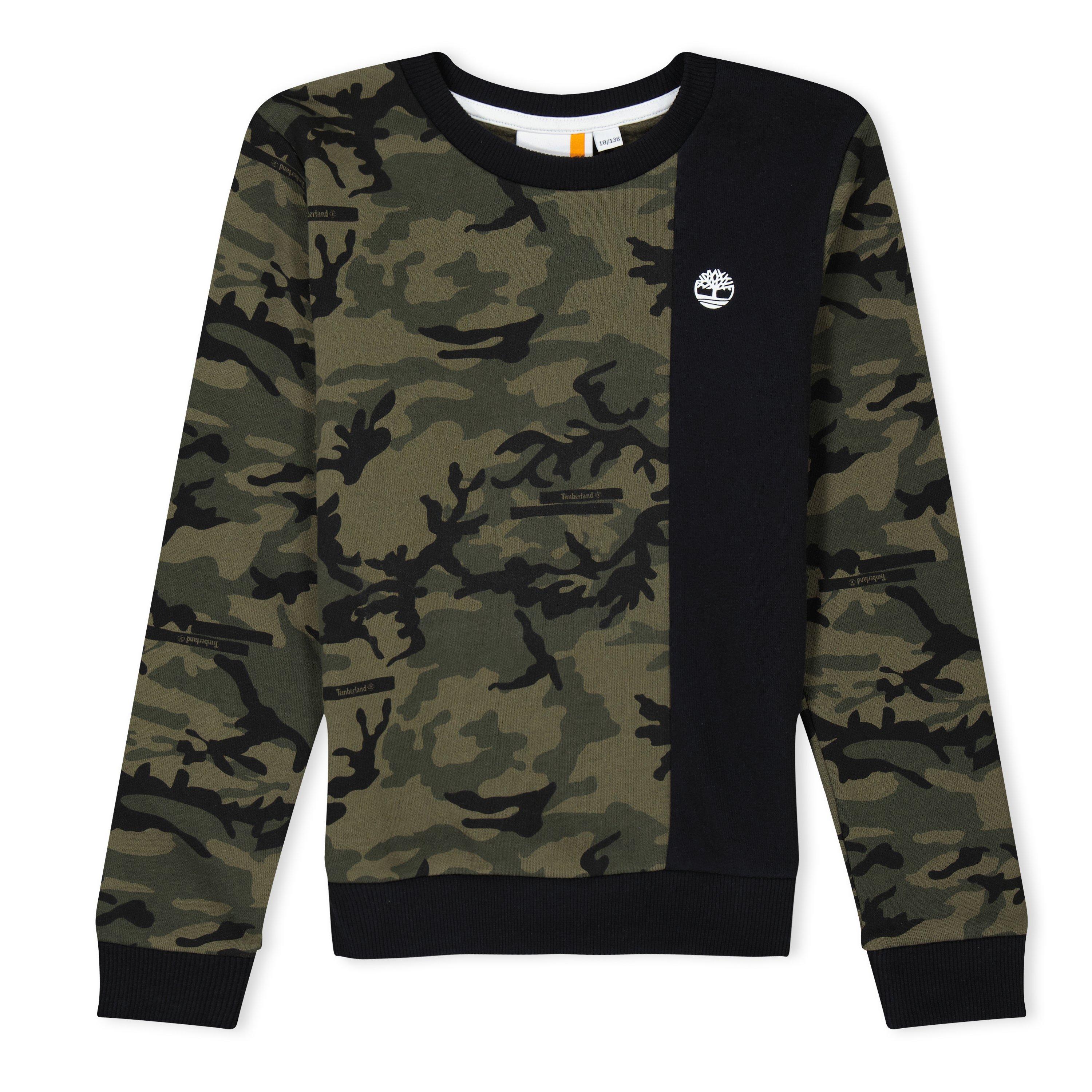 Camo Khaki 655 - Timberland - Half/Half Camo Sweatshirt - 1