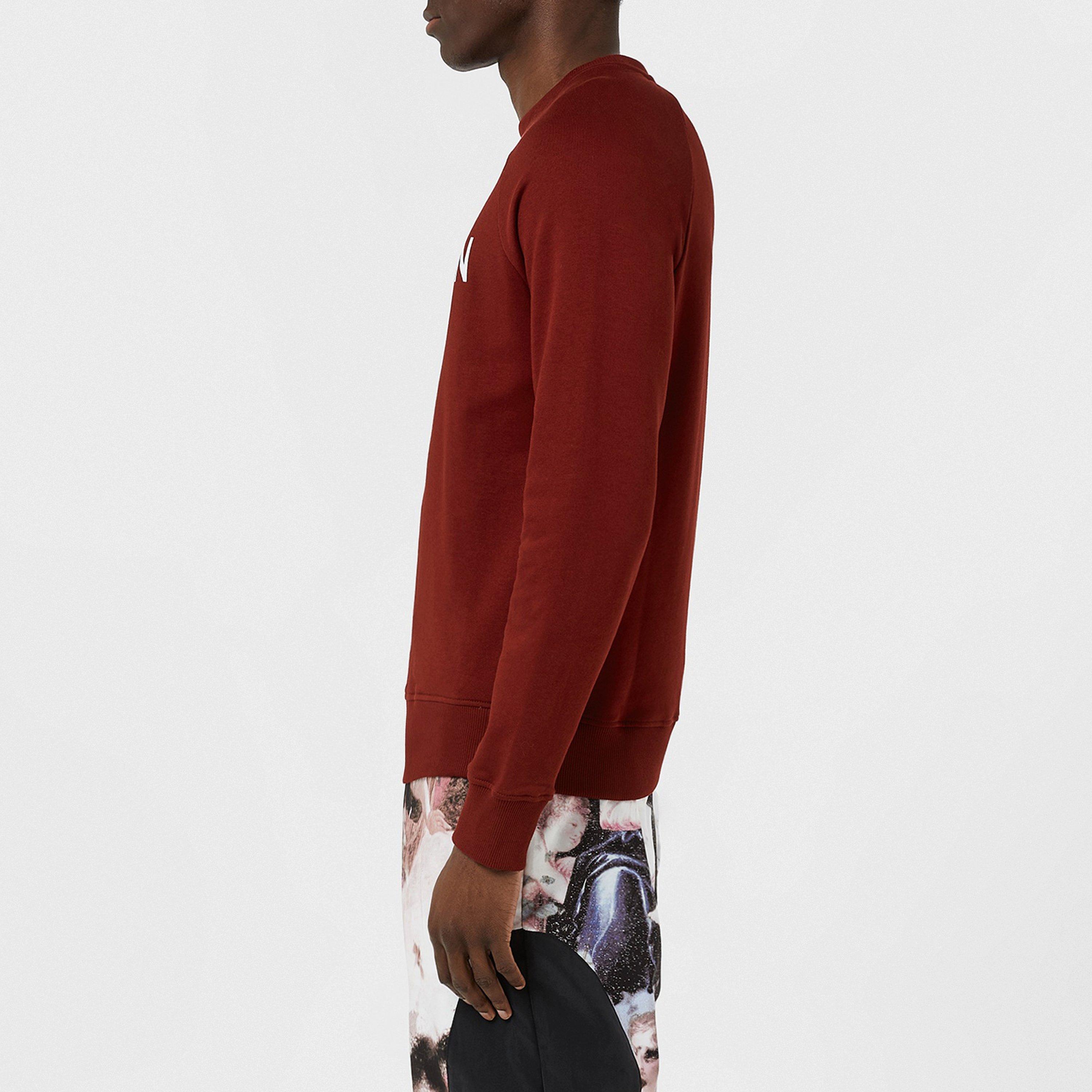 Red/Wht MEB - Balmain - Logo Crew Sweater - 3