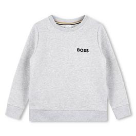 Boss Lacoste Logo Fleece Crew Neck Sweater Juniors