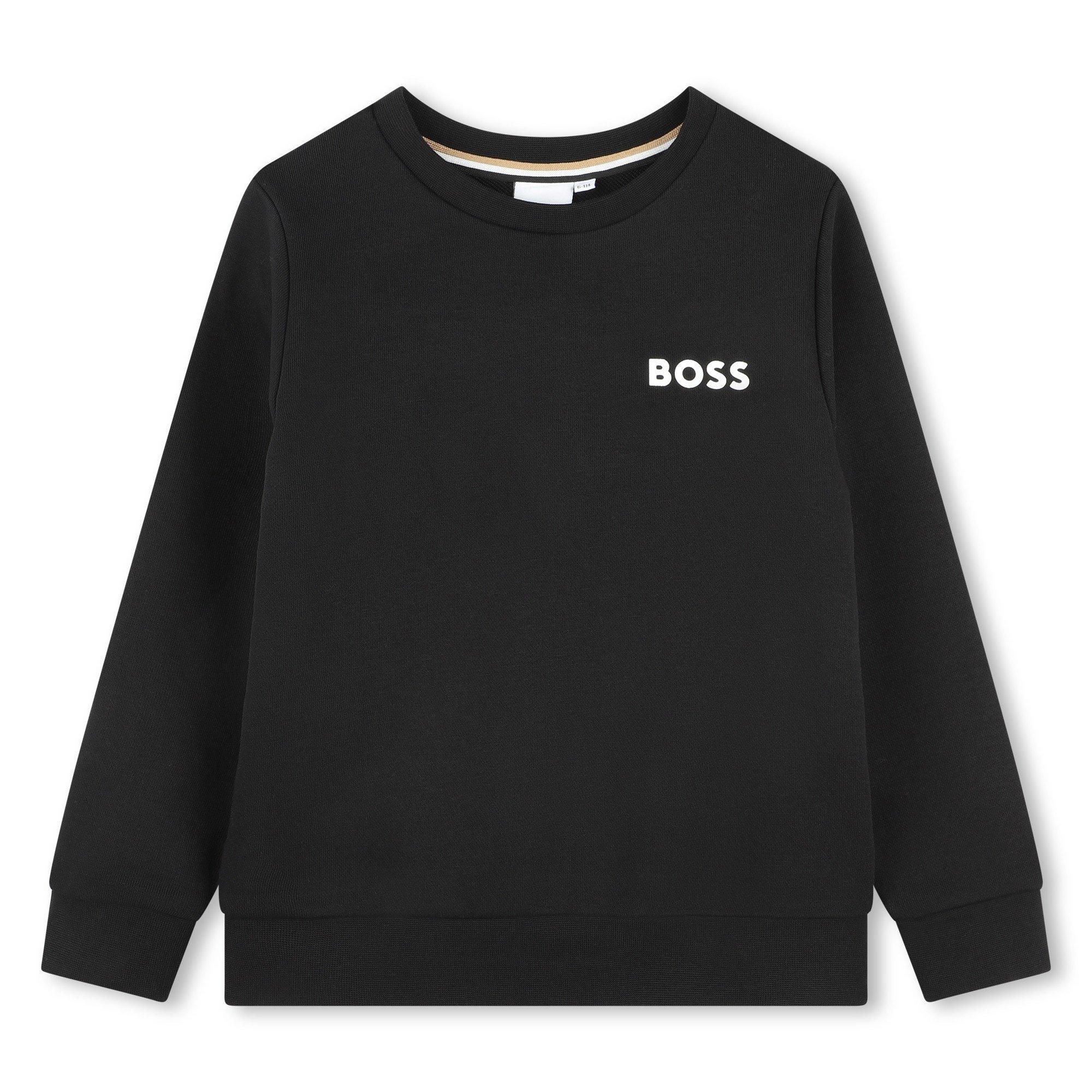 Boss Boys Kids Iconic Logo Sweatshirt - Black 09 - 14 Yrs