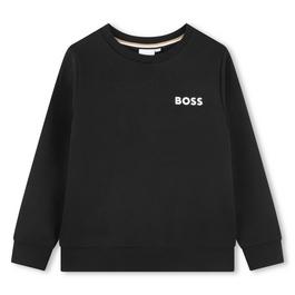Boss Lacoste Logo Fleece Crew Neck Sweater Juniors