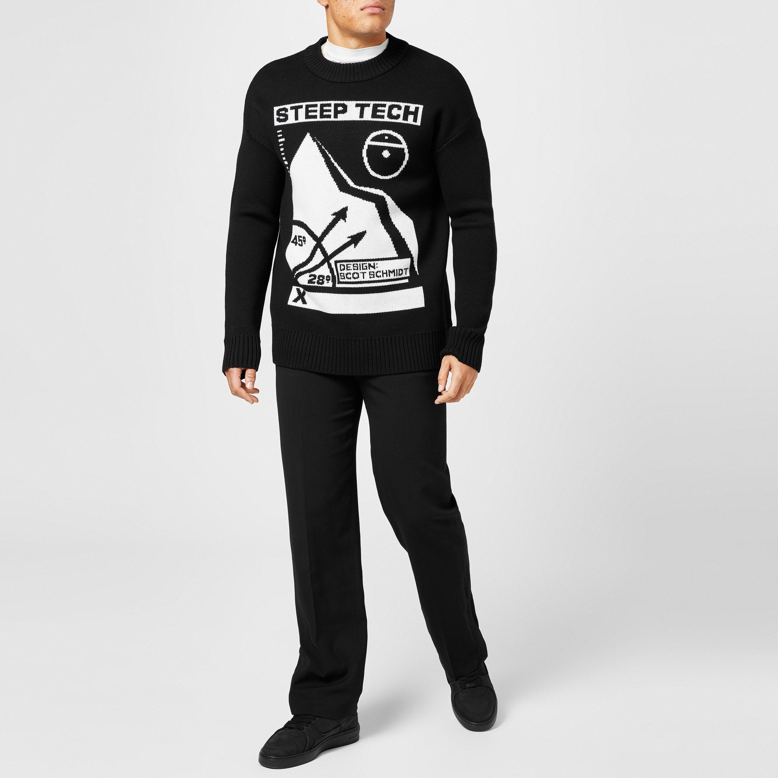 Black - The North Face Black - Men's Steep Tech Crew Sweatshirt - 2