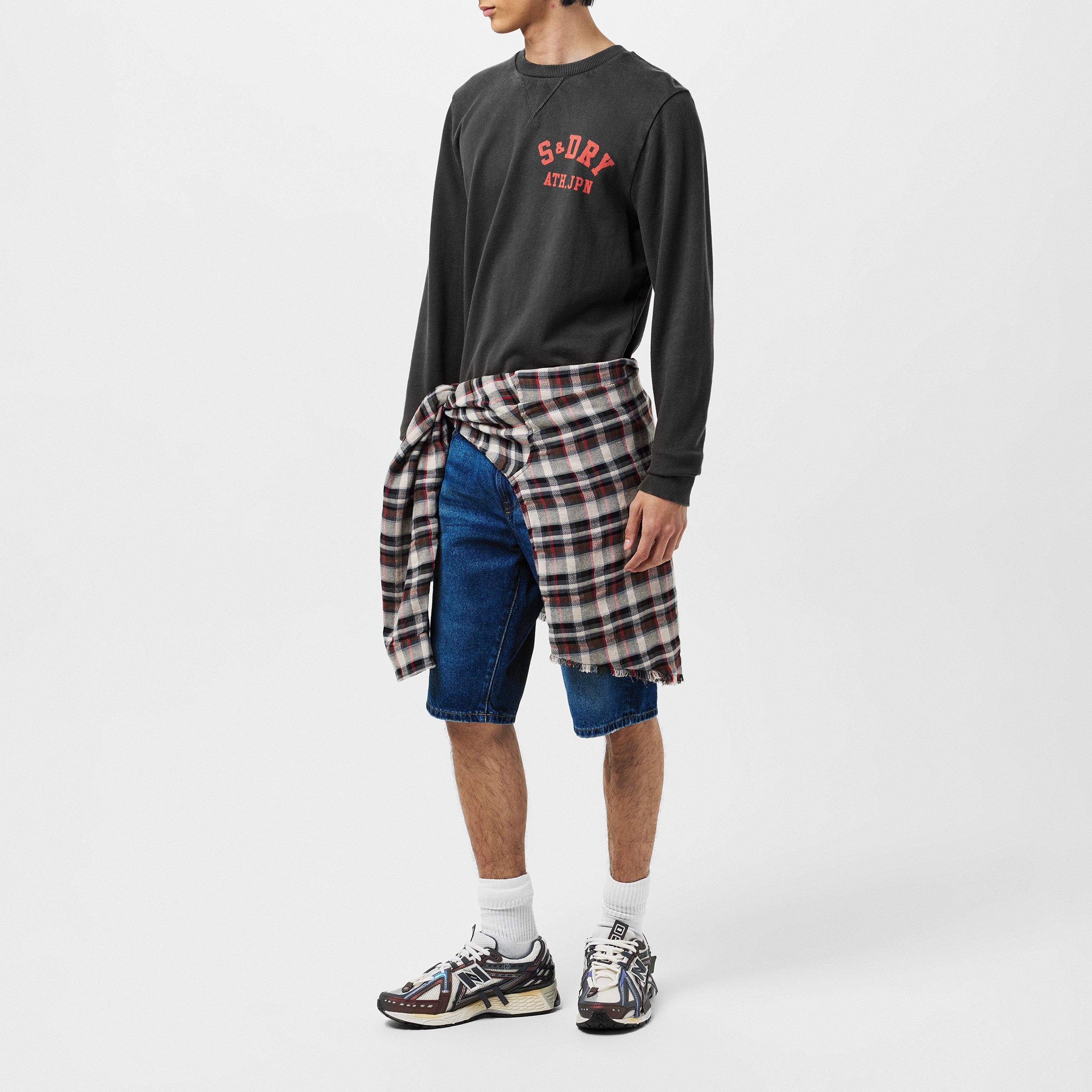 Sort - Superdry - Athletic Crew Sweater - 5