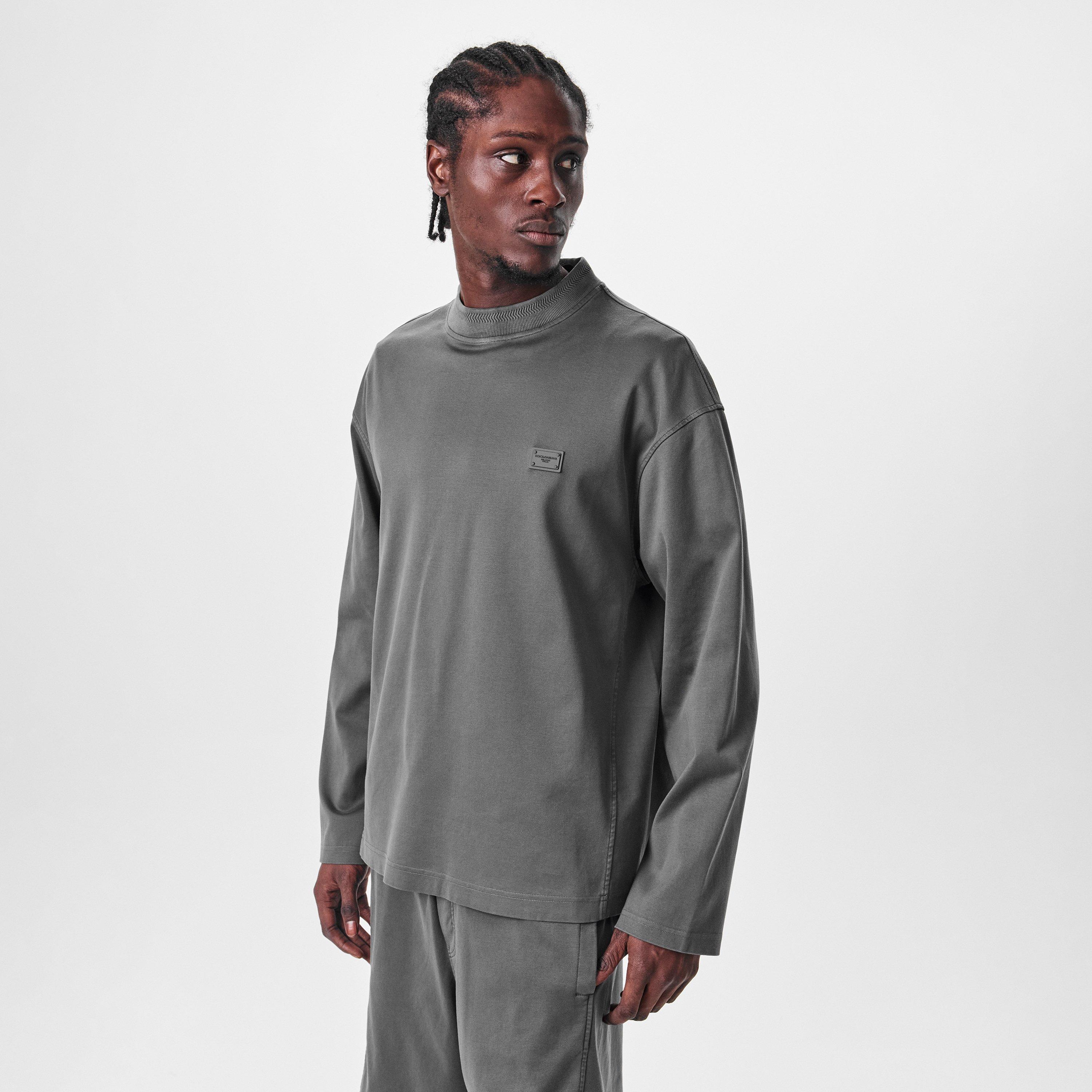 Dark Grey - Dolce and Gabbana - Crew Neck Jumper - 3