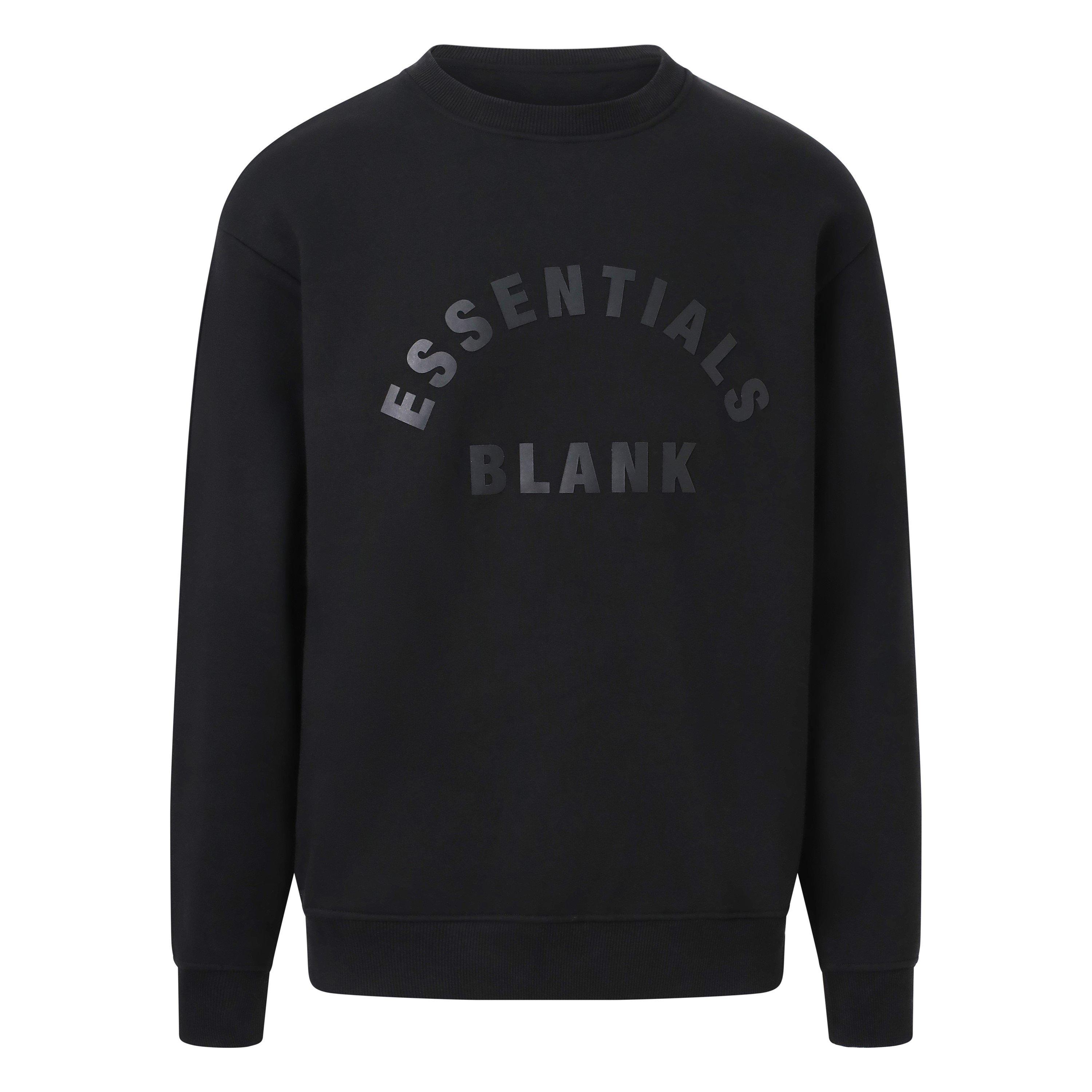 Negro - Blank Essentials - Arch Sweatshirt Mens - 1