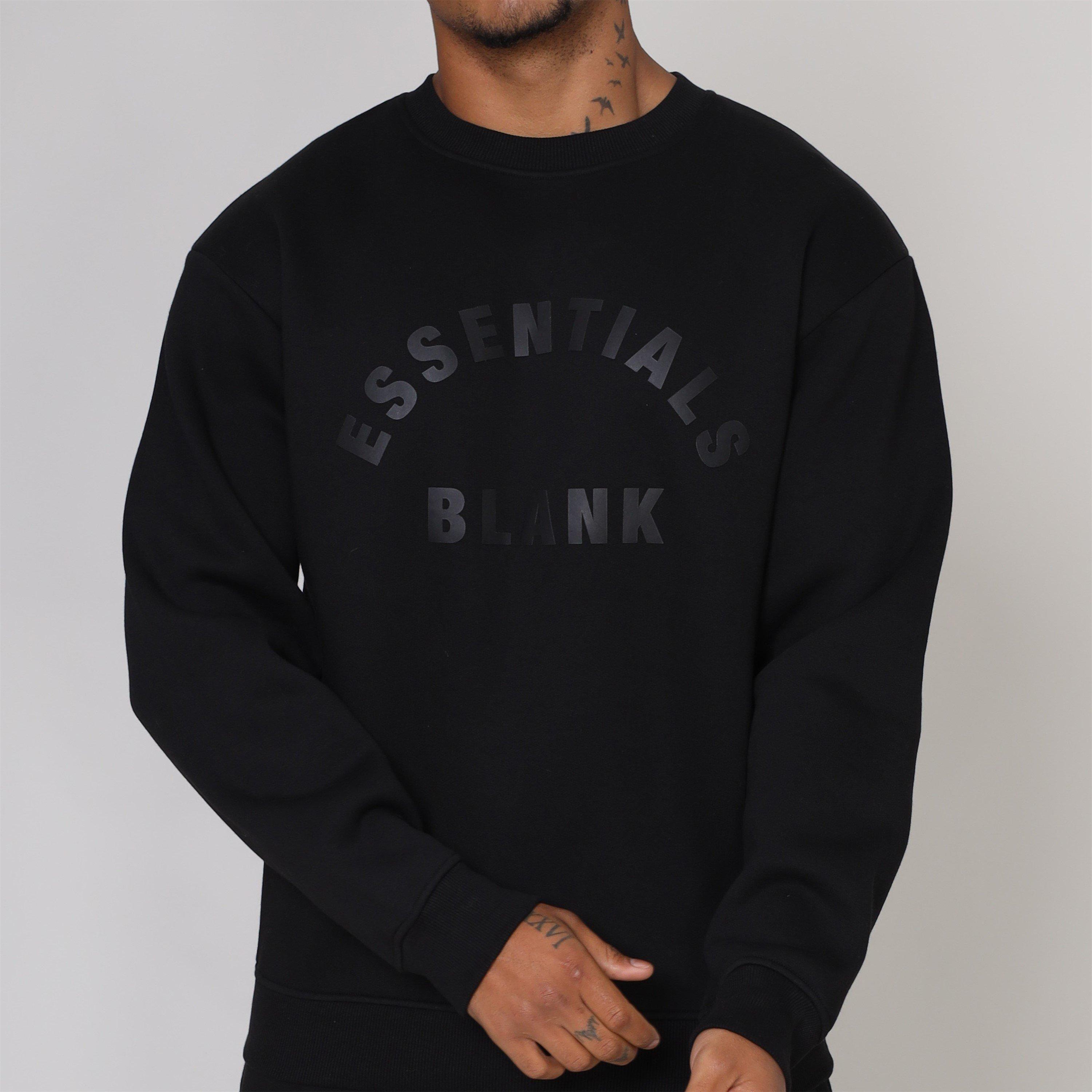 Black - Blank Essentials - Essentials Arch Sweatshirt - 2