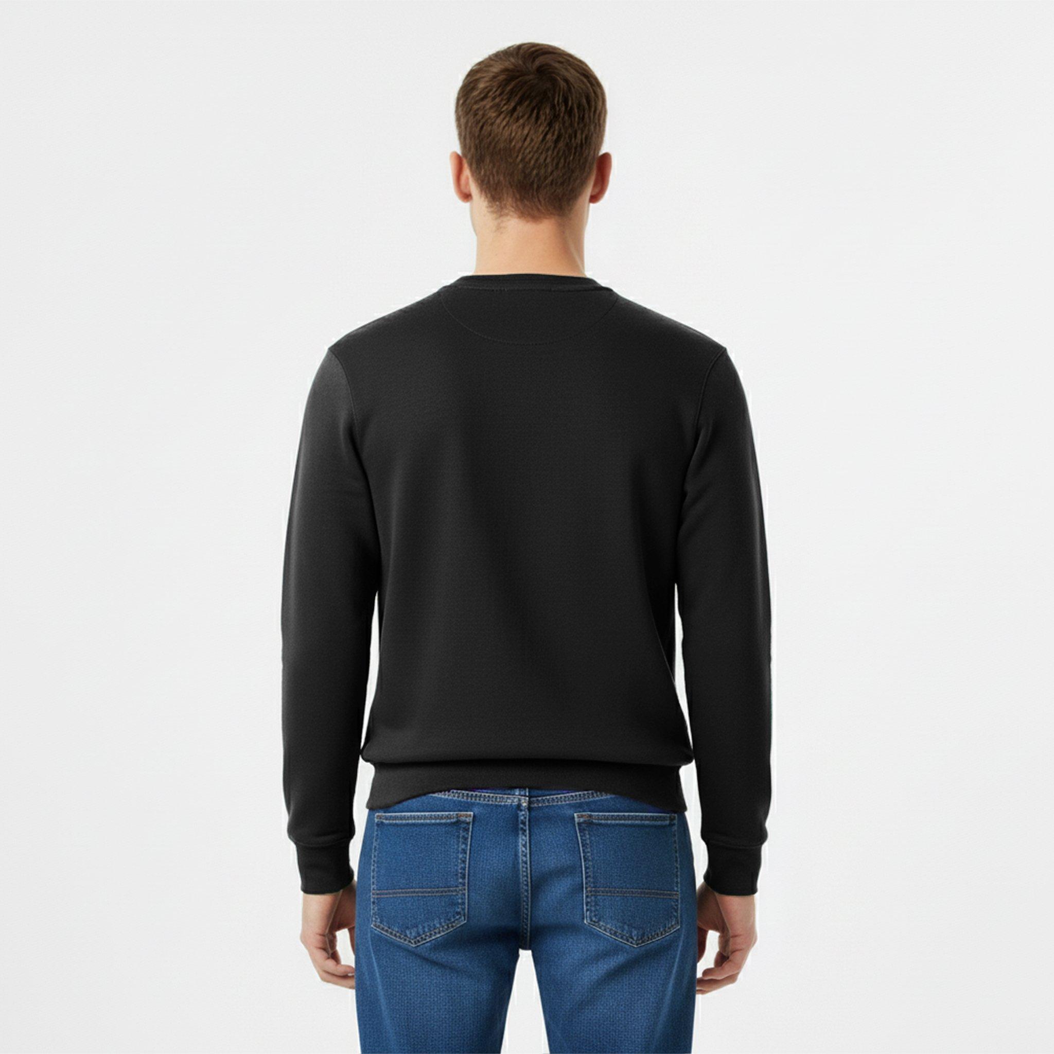 Preto - Jack Wills - Belvue Logo Sweatshirt Mens - 4