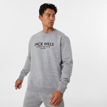 Jack Wills JW Belvue Graphic Logo Crew Neck Sweatshirt