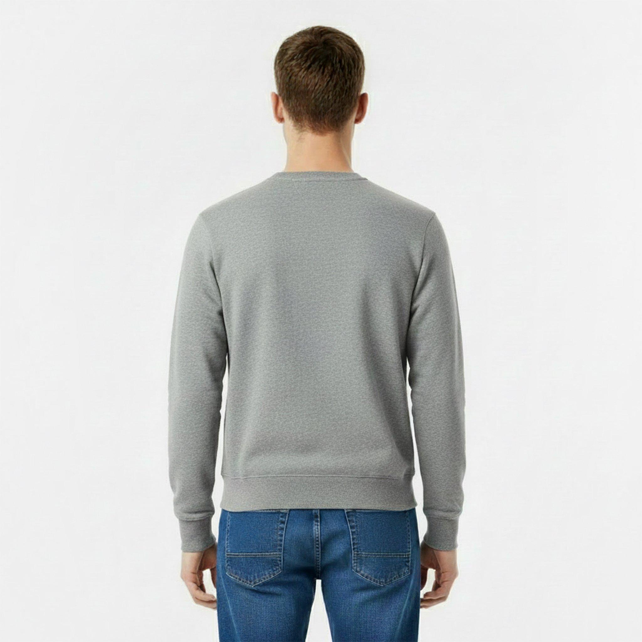 Grey Marl - Jack Wills - Belvue Logo Sweatshirt Mens - 4