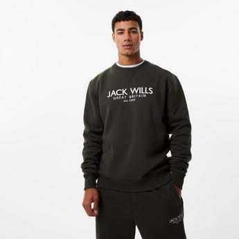 Jack Wills JW Belvue Graphic Logo Crew Neck Sweatshirt