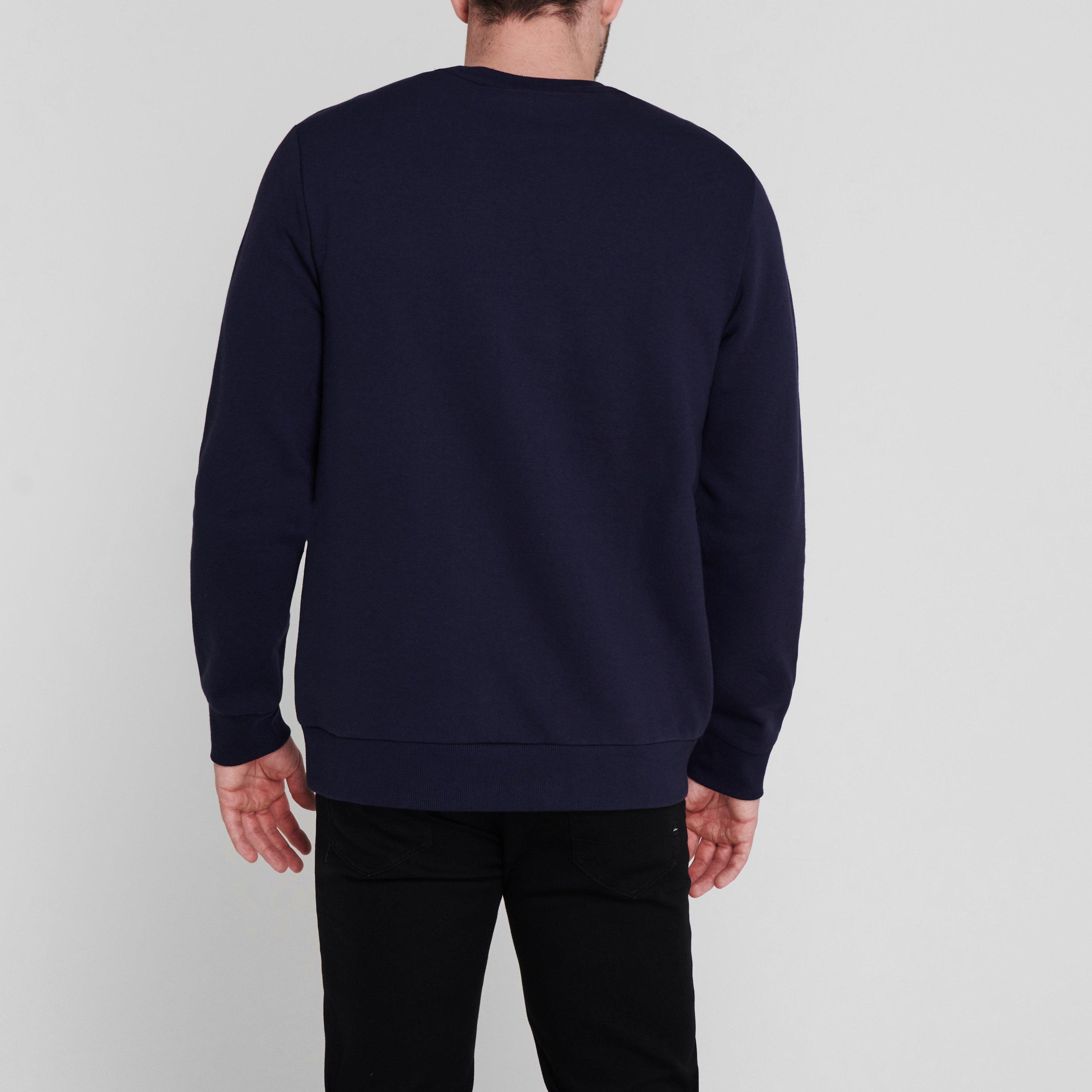 Navy/Silver - True Religion - Men's Buddha World Tour Crew-Neck Sweatshirt - 4