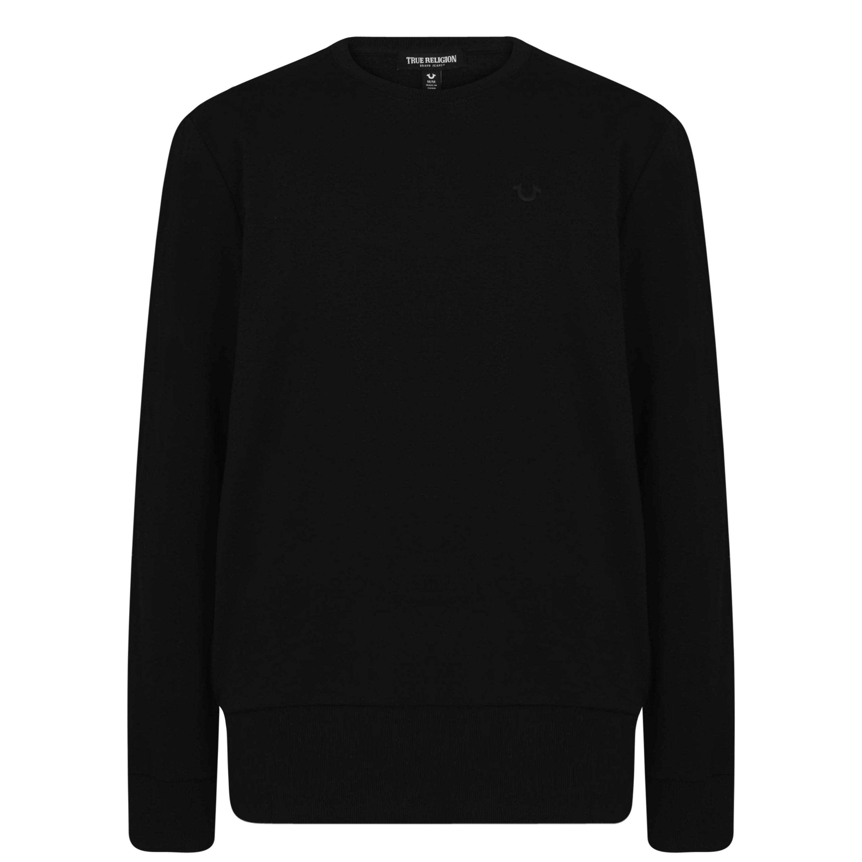Black - True Religion - Horseshoe Sweatshirt - 1