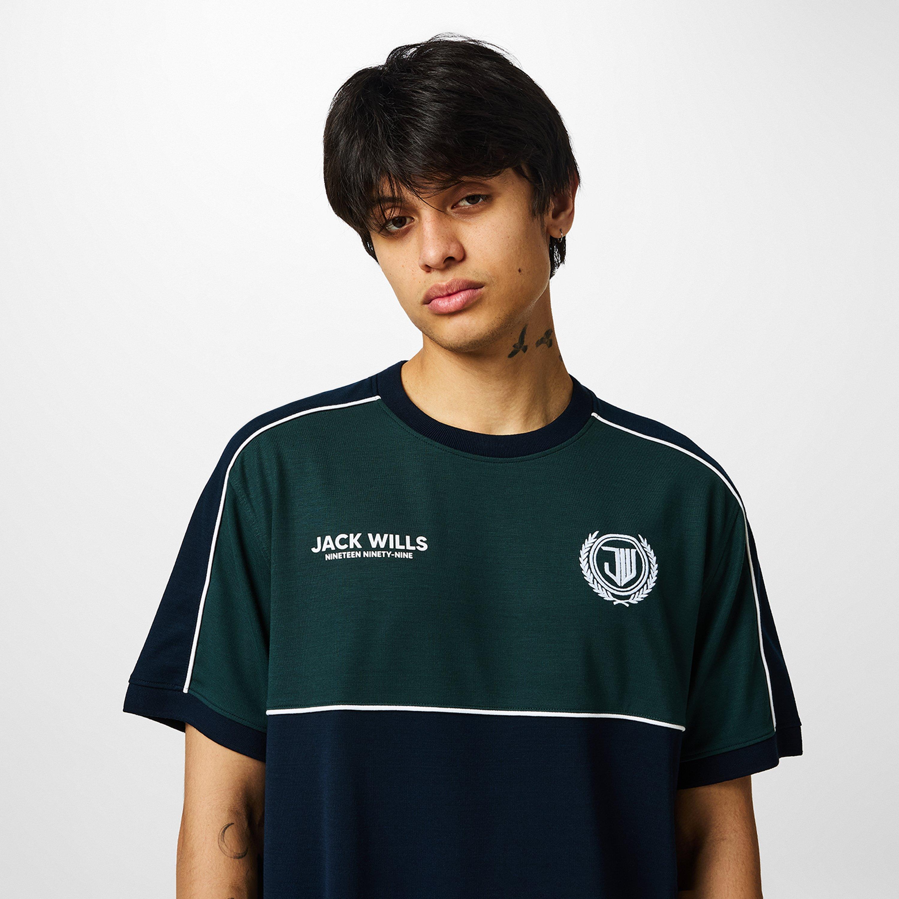 Marineblå - Jack Wills - JW Pipe Regular Fit T-Shirt - 5