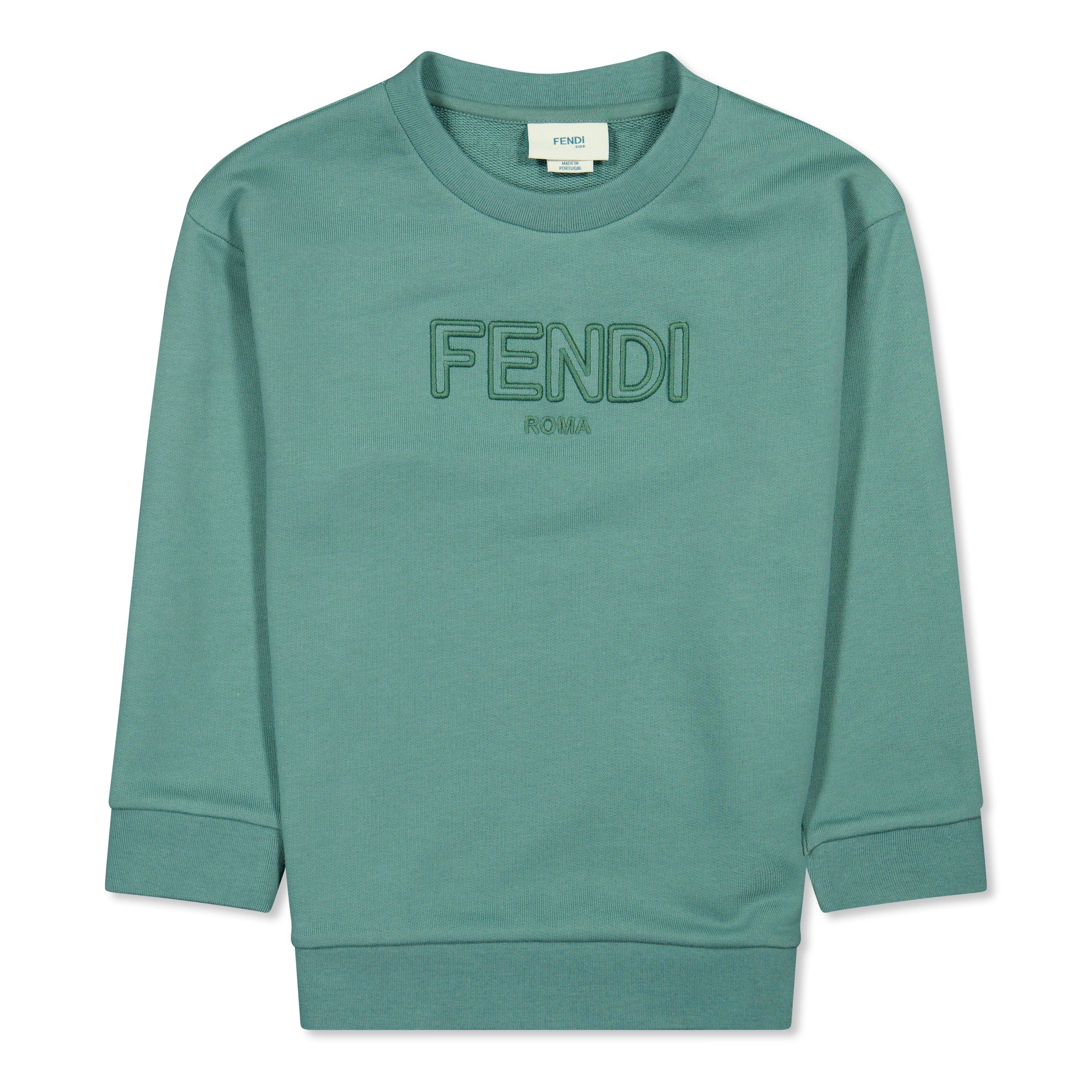Fendi Logo Crew Neck Jumper Juniors