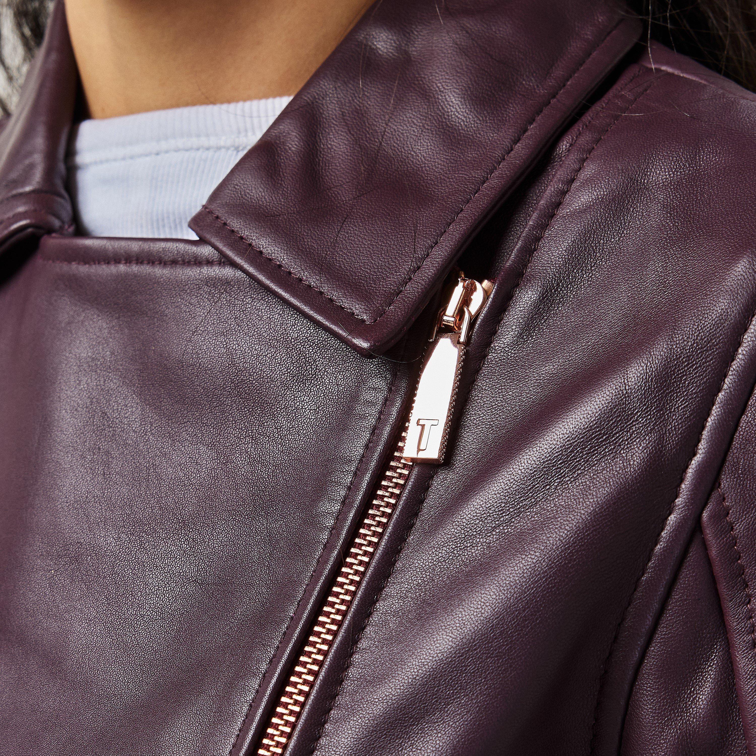 Lizia Shop Ted Baker Lizia Biker Jacket Ted Baker Lizia Leather