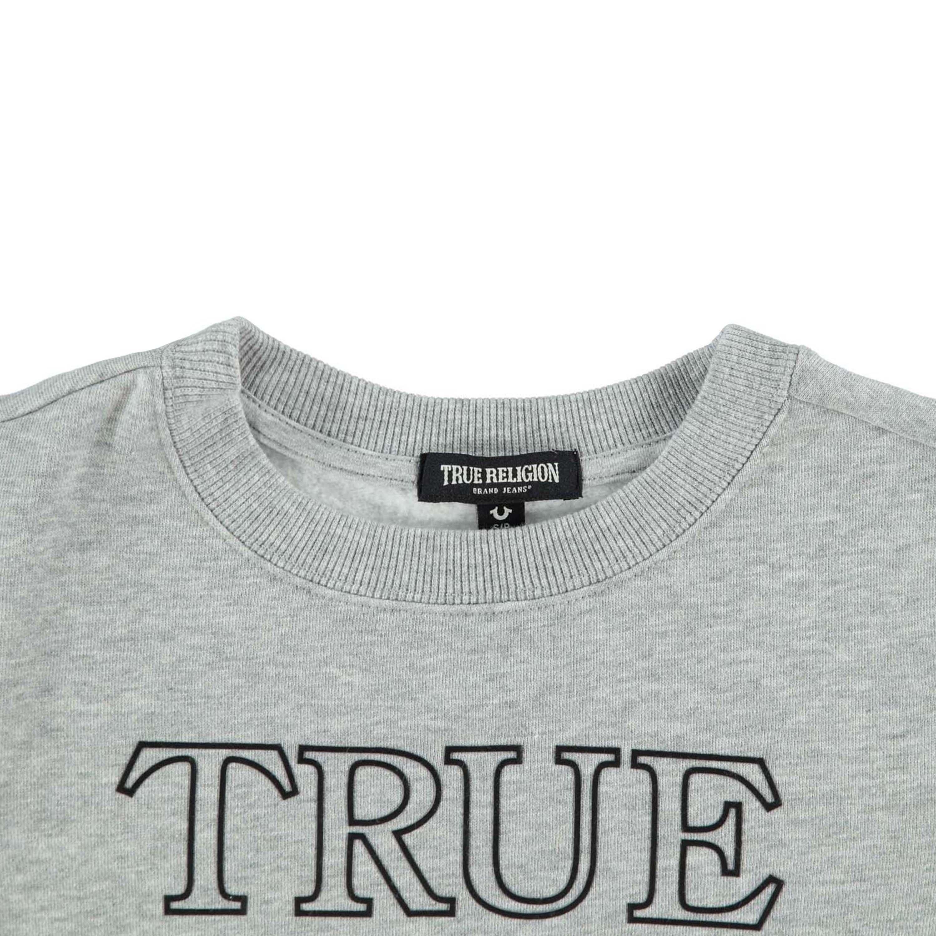 Grey - True Religion - Chest Logo Sweater Boys - 3