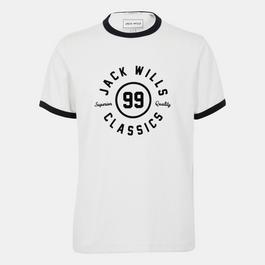 Jack Wills Ringer Graphic T-Shirt
