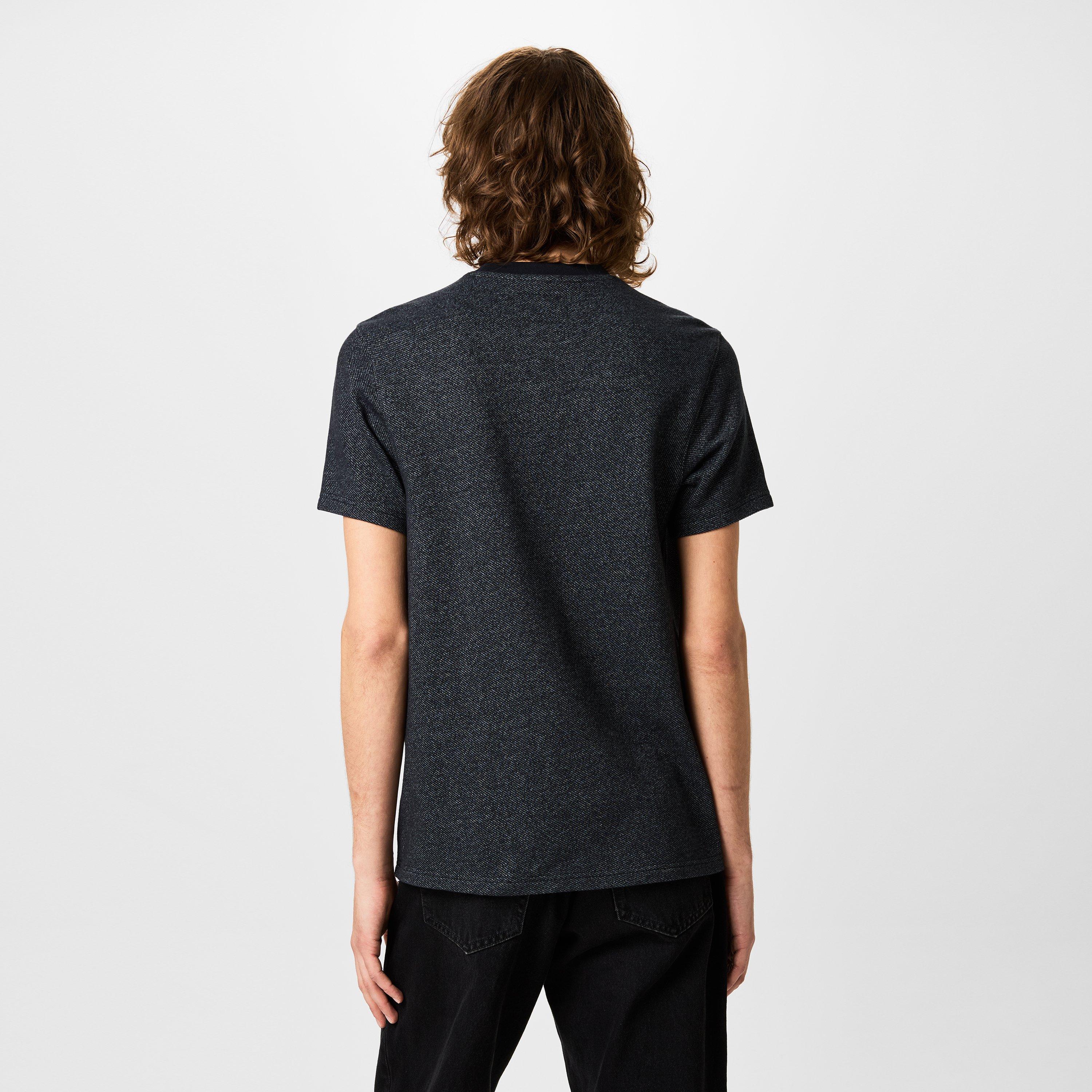 Black/White - Jack Wills - JW Siro Ribbed Regular Fit T-Shirt - 4