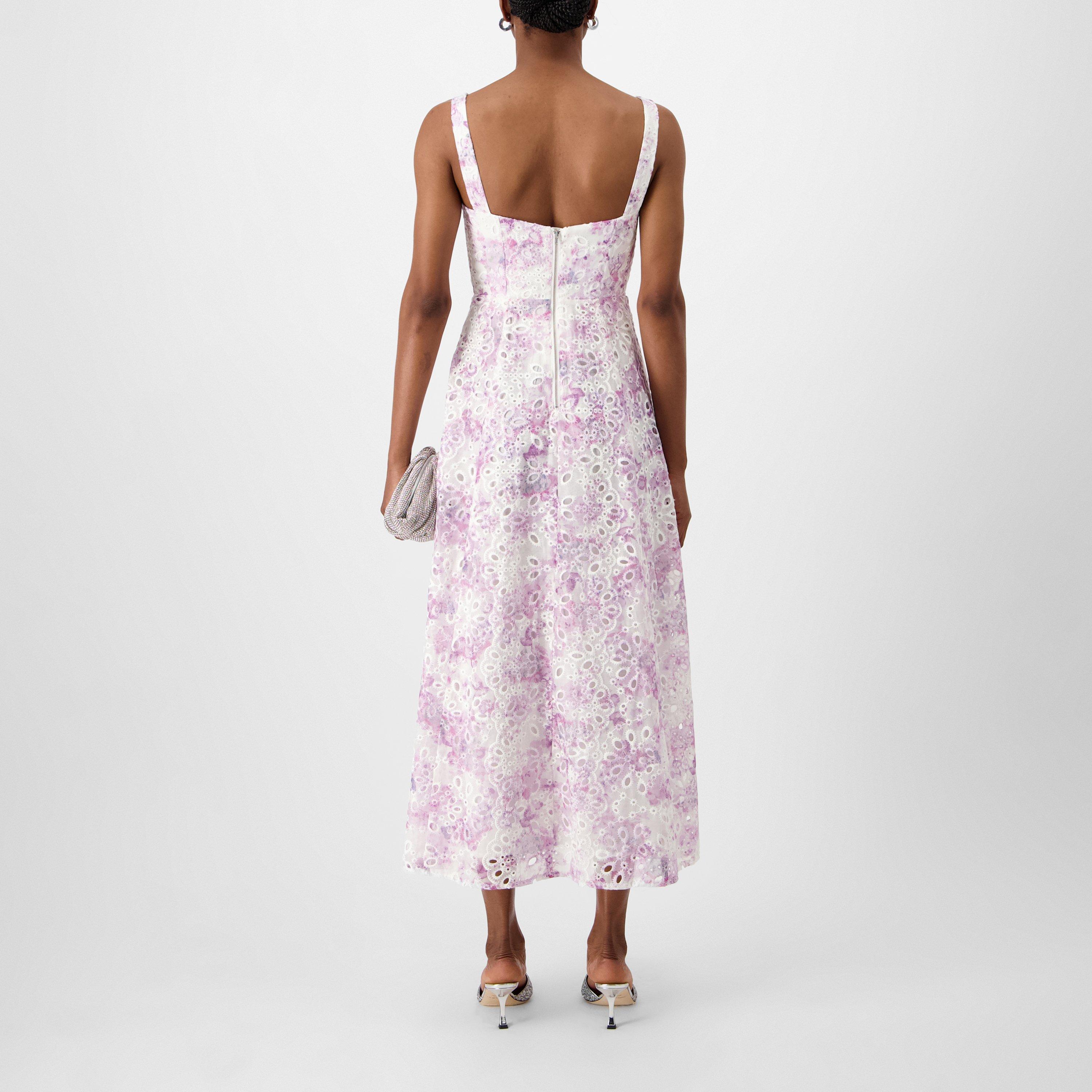 Lilac Flor - Bardot - Adaline Corset Midi Dress - 3