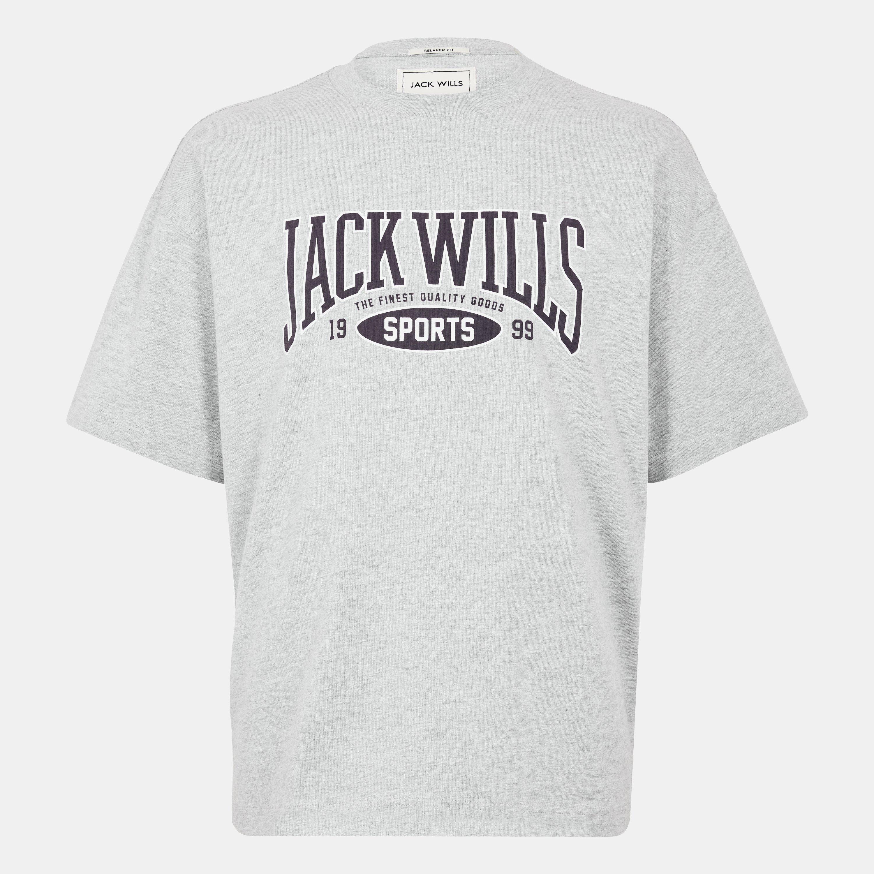 Grey Marl - Jack Wills - Sports Team T-Shirt - 1