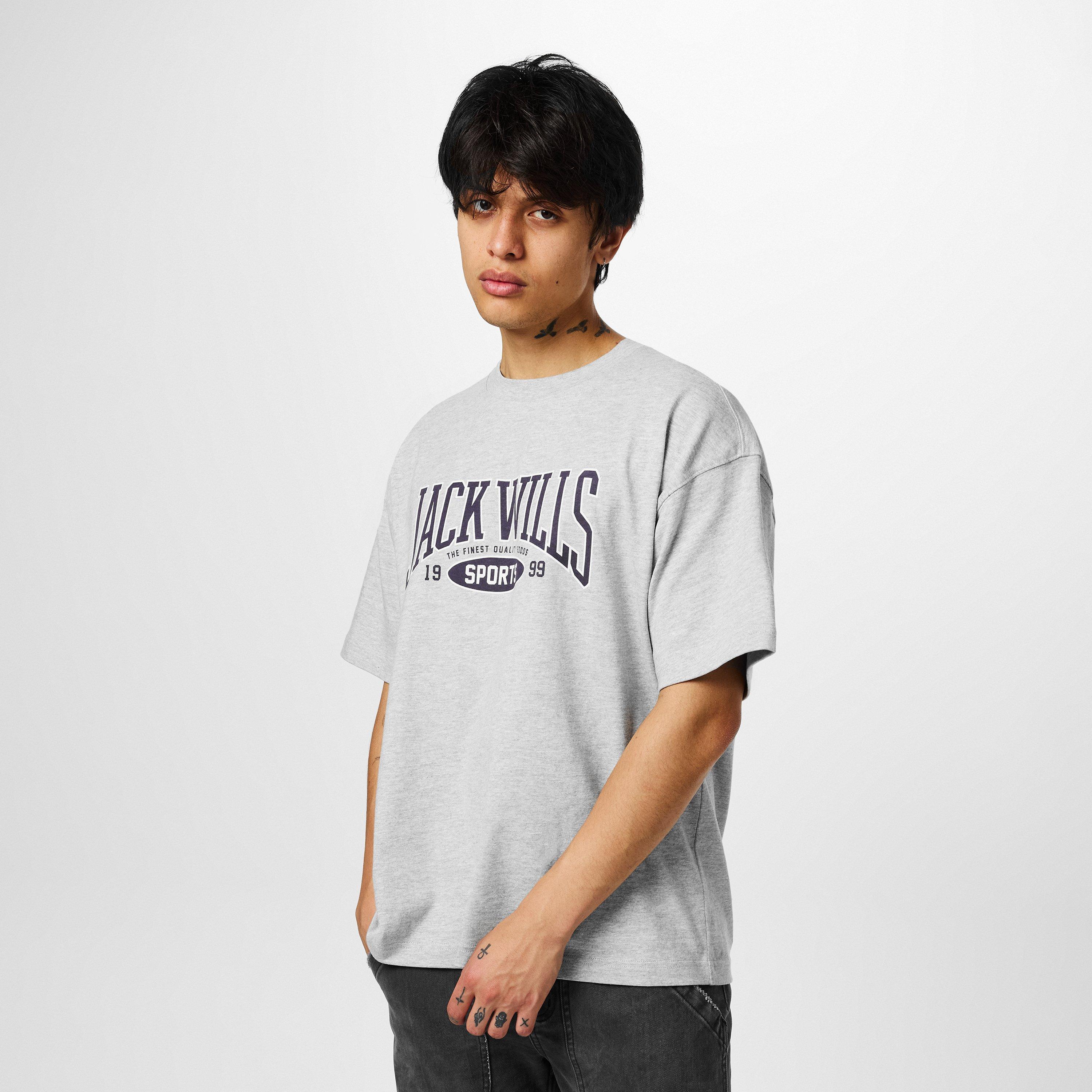 Grey Marl - Jack Wills - Team T-Shirt - 3