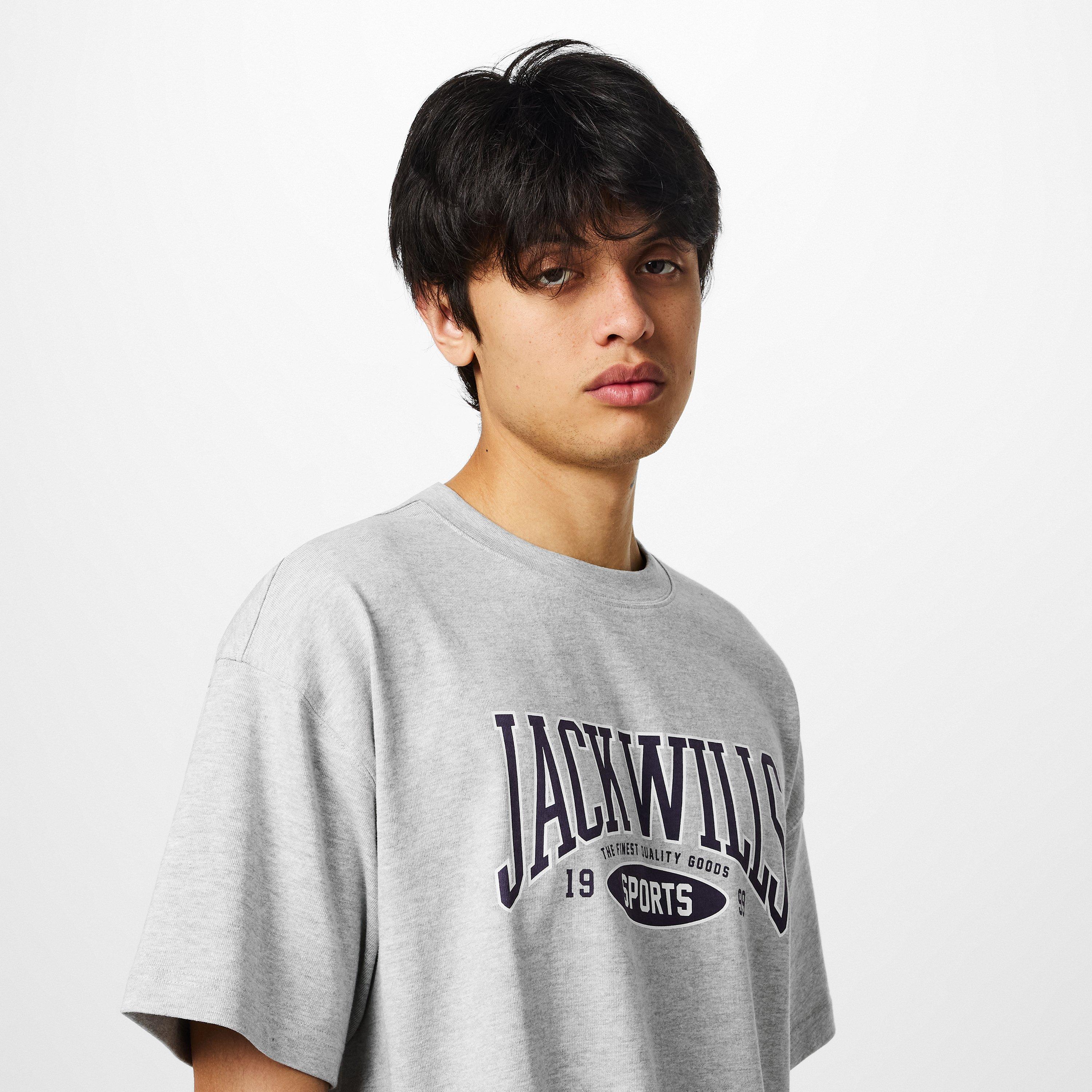 Grey Marl - Jack Wills - Team T-Shirt - 5