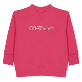 Off White Logo Crew Sweatshirt