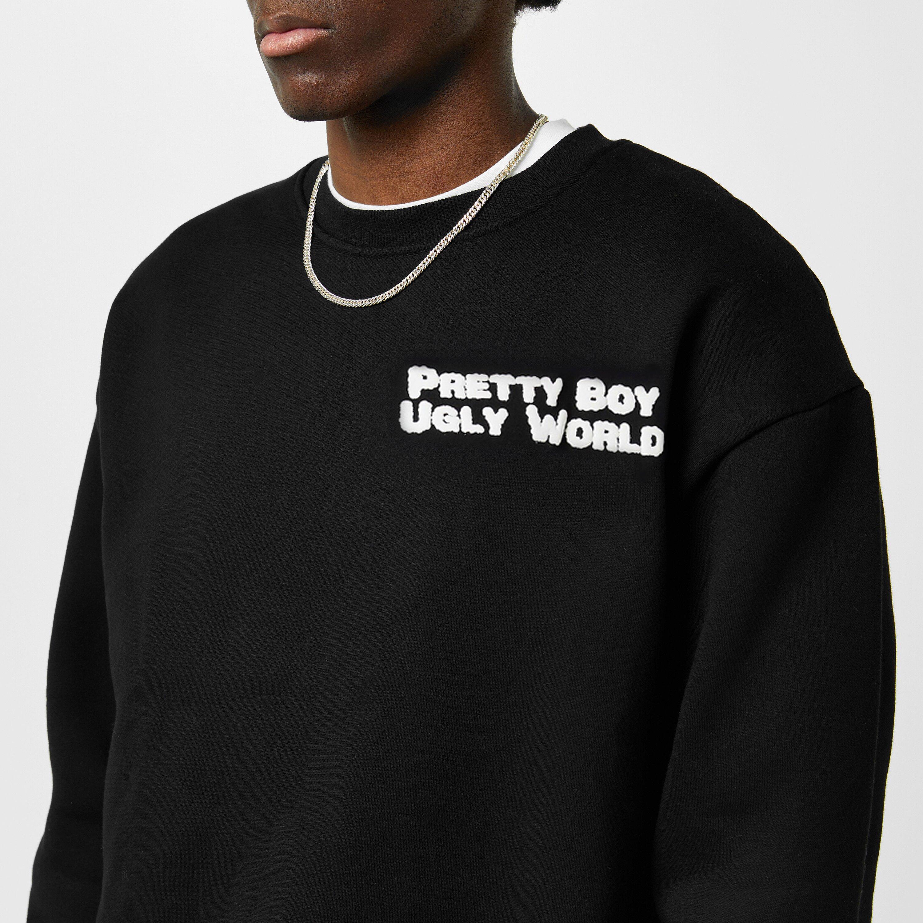 Black - Pretty Boy Ugly World - Sweater Mens - 5