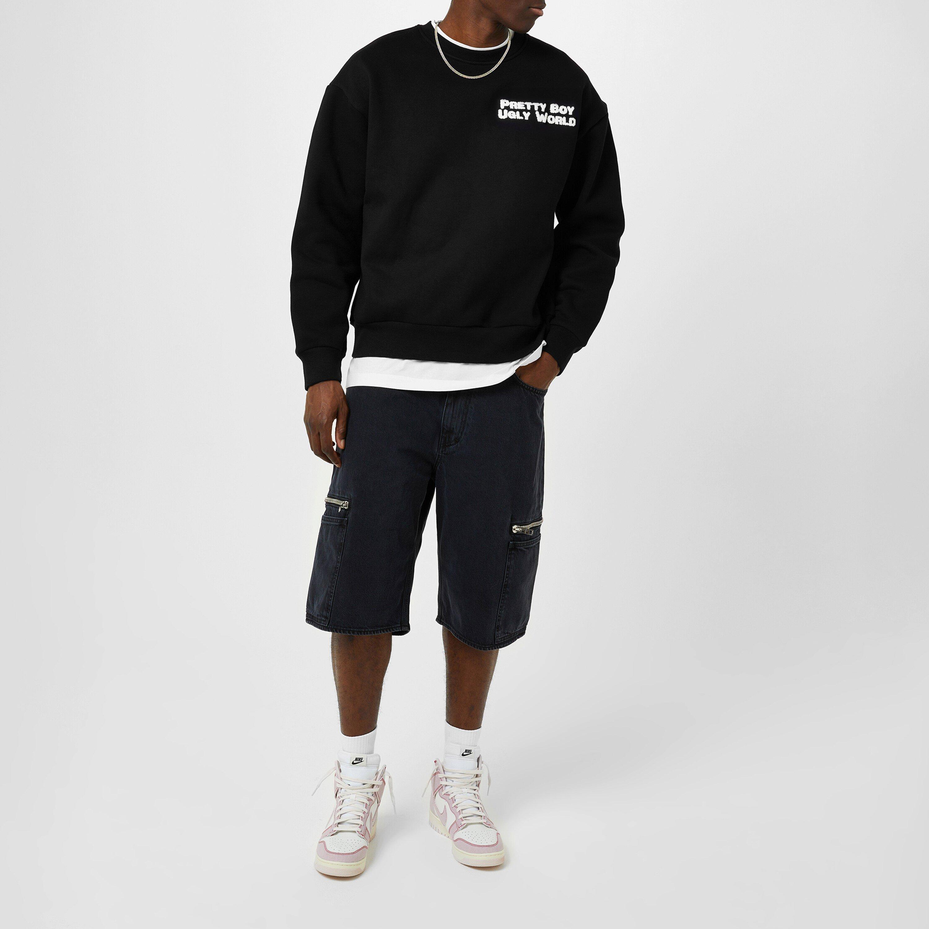 Black - Pretty Boy Ugly World - Sweater Mens - 6