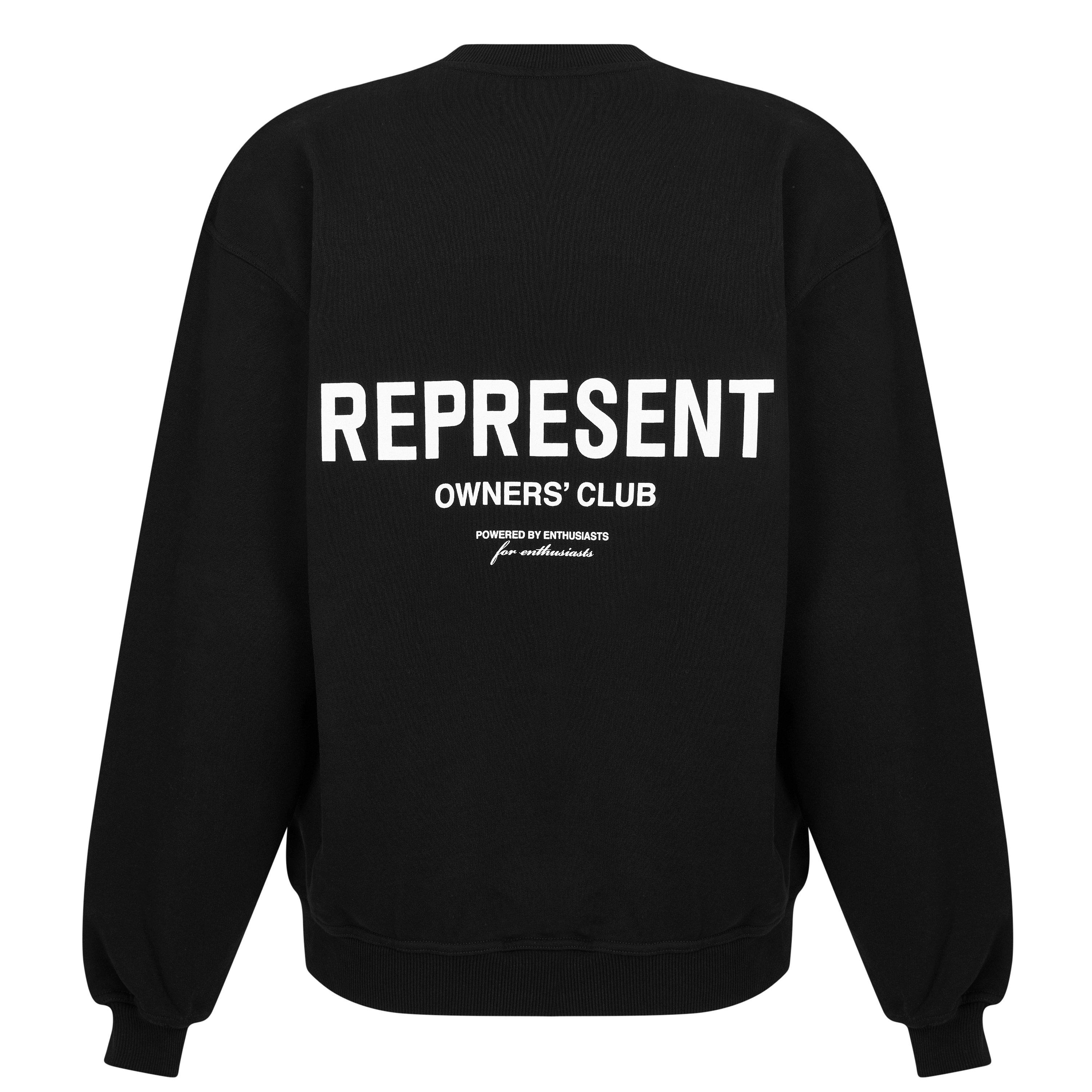 Black 01 - Represent - Men's Rep Owners Club Vintage-inspired Sweatshirt - 2