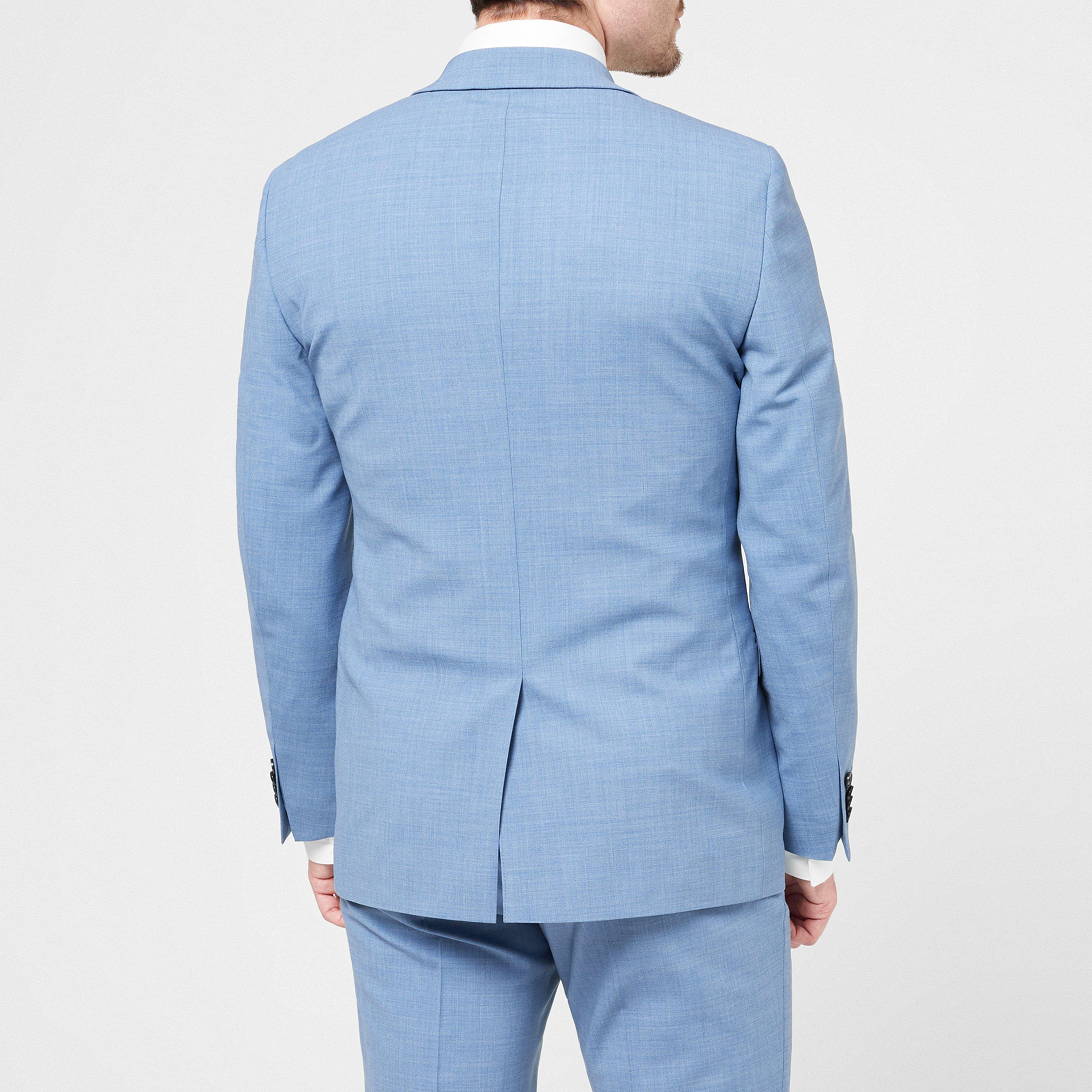 Light Blue - Without Prejudice - Kilburn Slim Fit Suit Jacket - Italian Fabric - 4