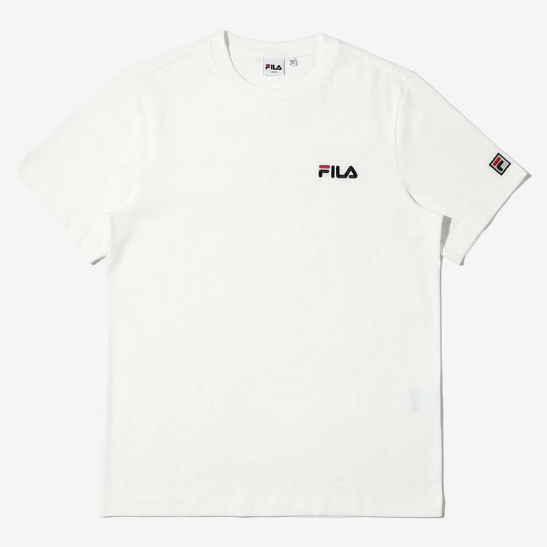 Fila Small Logo Oversized joggers in White