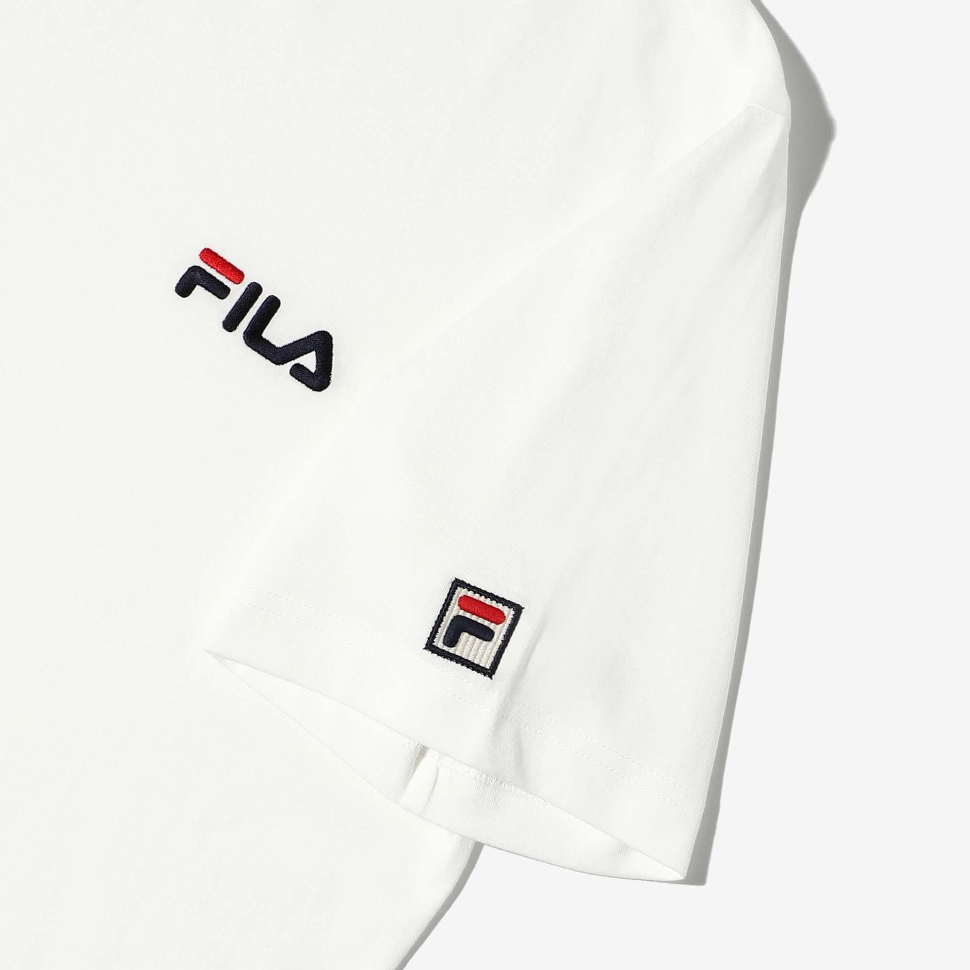 Fila t shirt small on sale logo